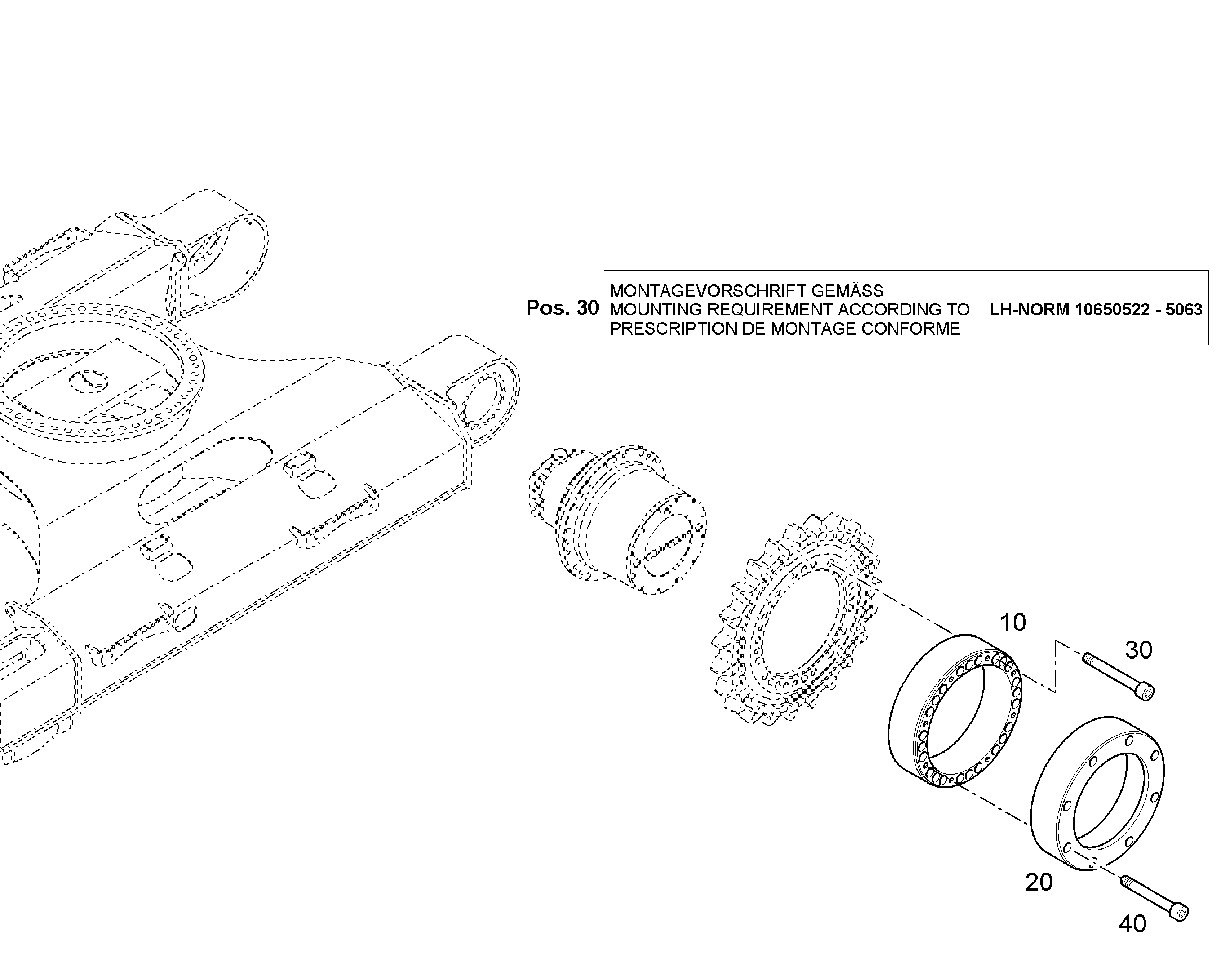 КОЛЬЦО 10826383 LIEBHERR