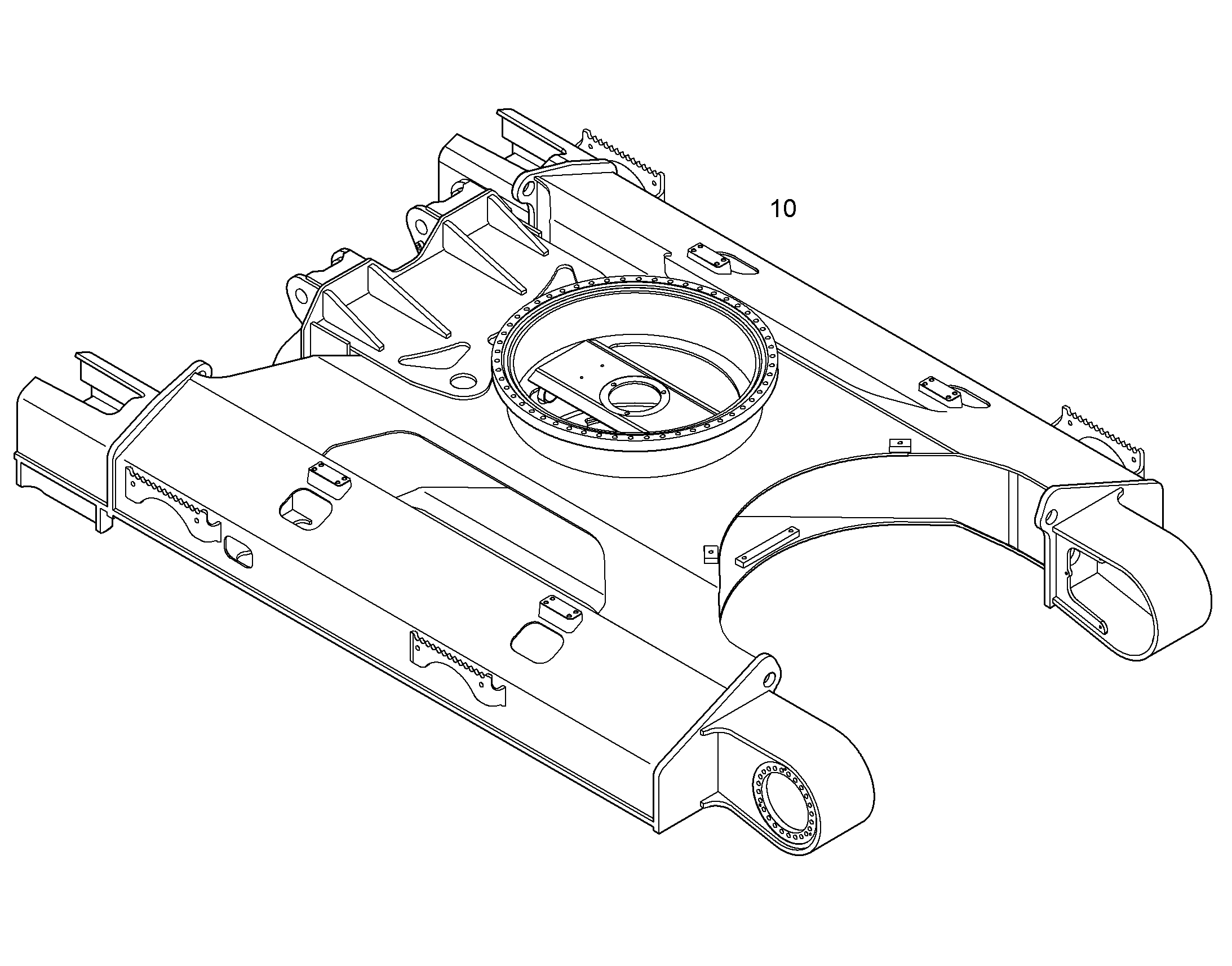 НИЖНЯЯ ТЕЛЕЖКА В СБОРЕ 10849471 LIEBHERR