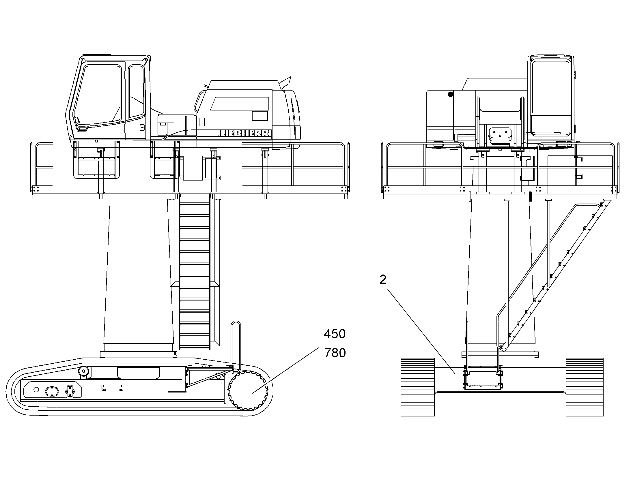 ШАССИ, КОМПЛЕКТ 9862560 LIEBHERR
