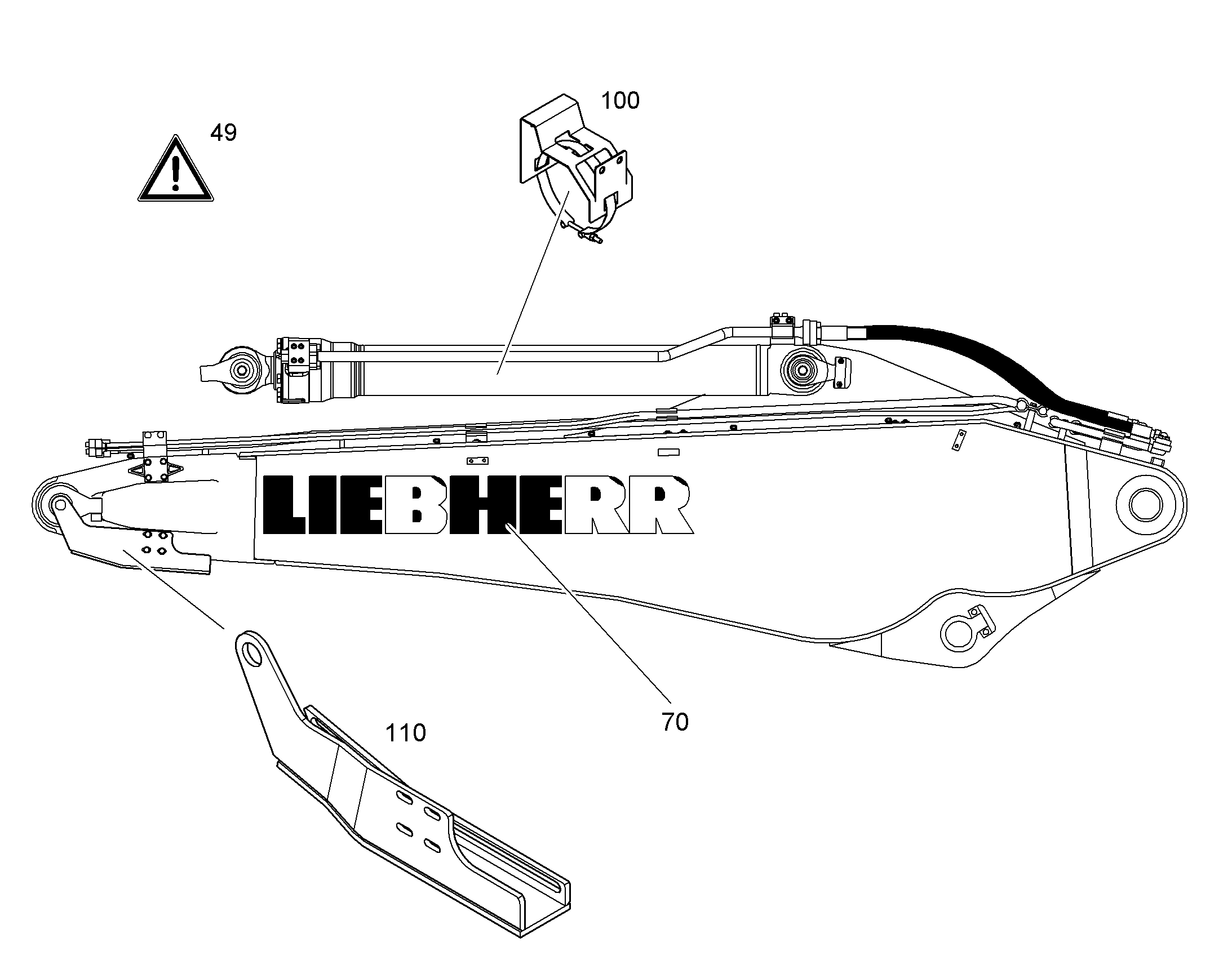 ДЕТАЛИ МОНТАЖНЫЕ ДЛЯ ОБОРУД. 10826036 LIEBHERR