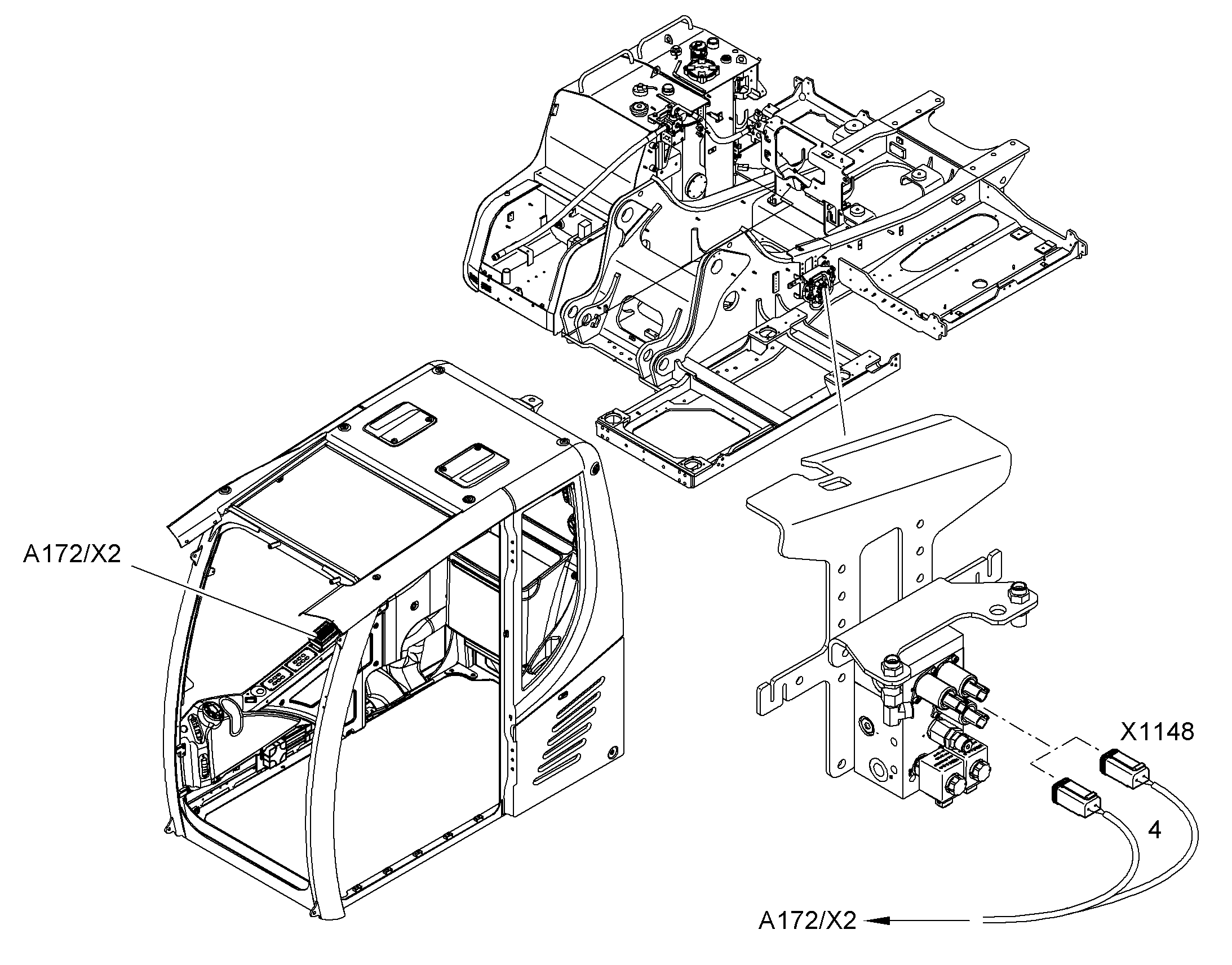 КОМПЛЕКТ КАБЕЛЕЙ A172-S224 11458551 LIEBHERR