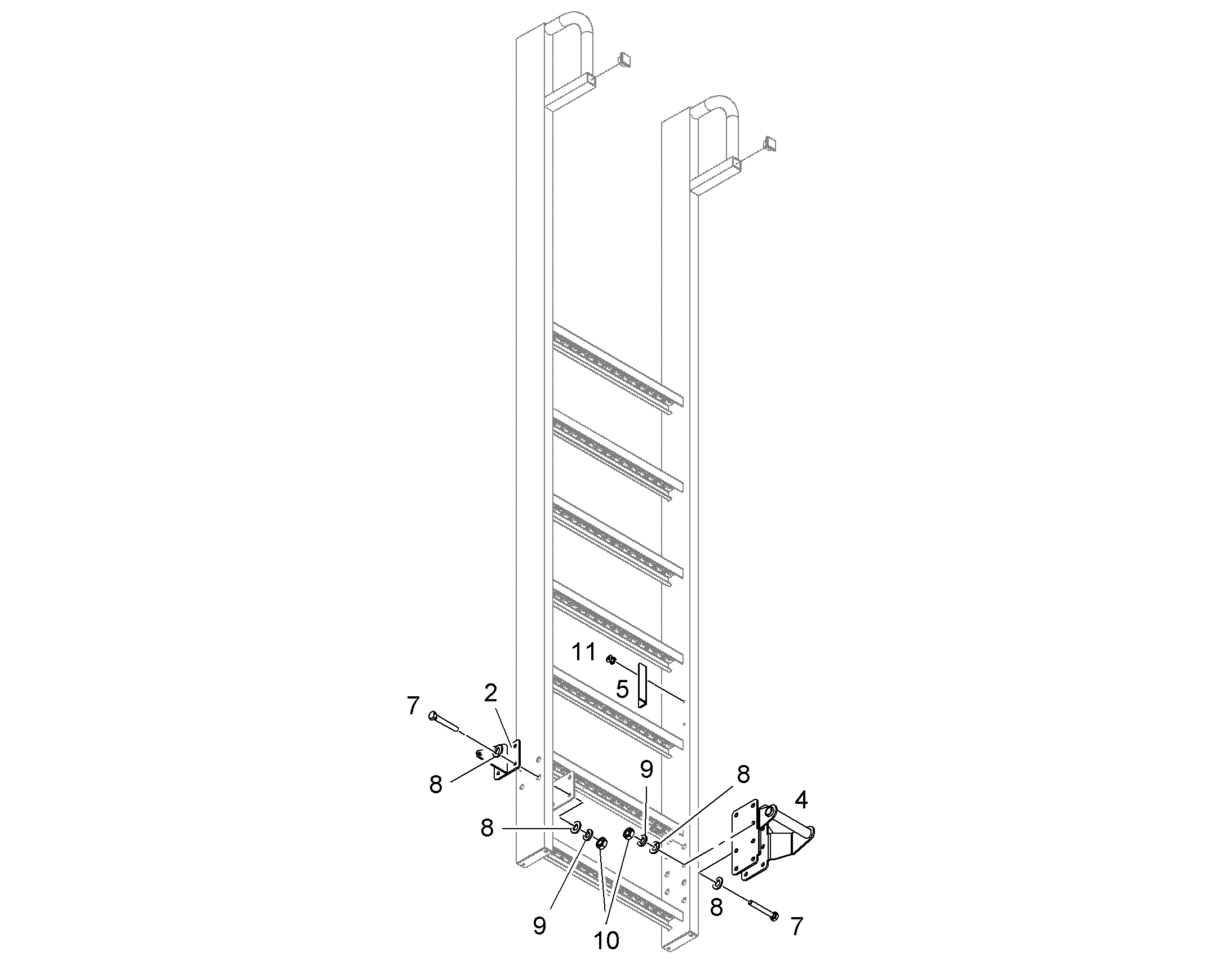 ШЕСТИГРАННАЯ ГАЙКА M8 11304786 LIEBHERR