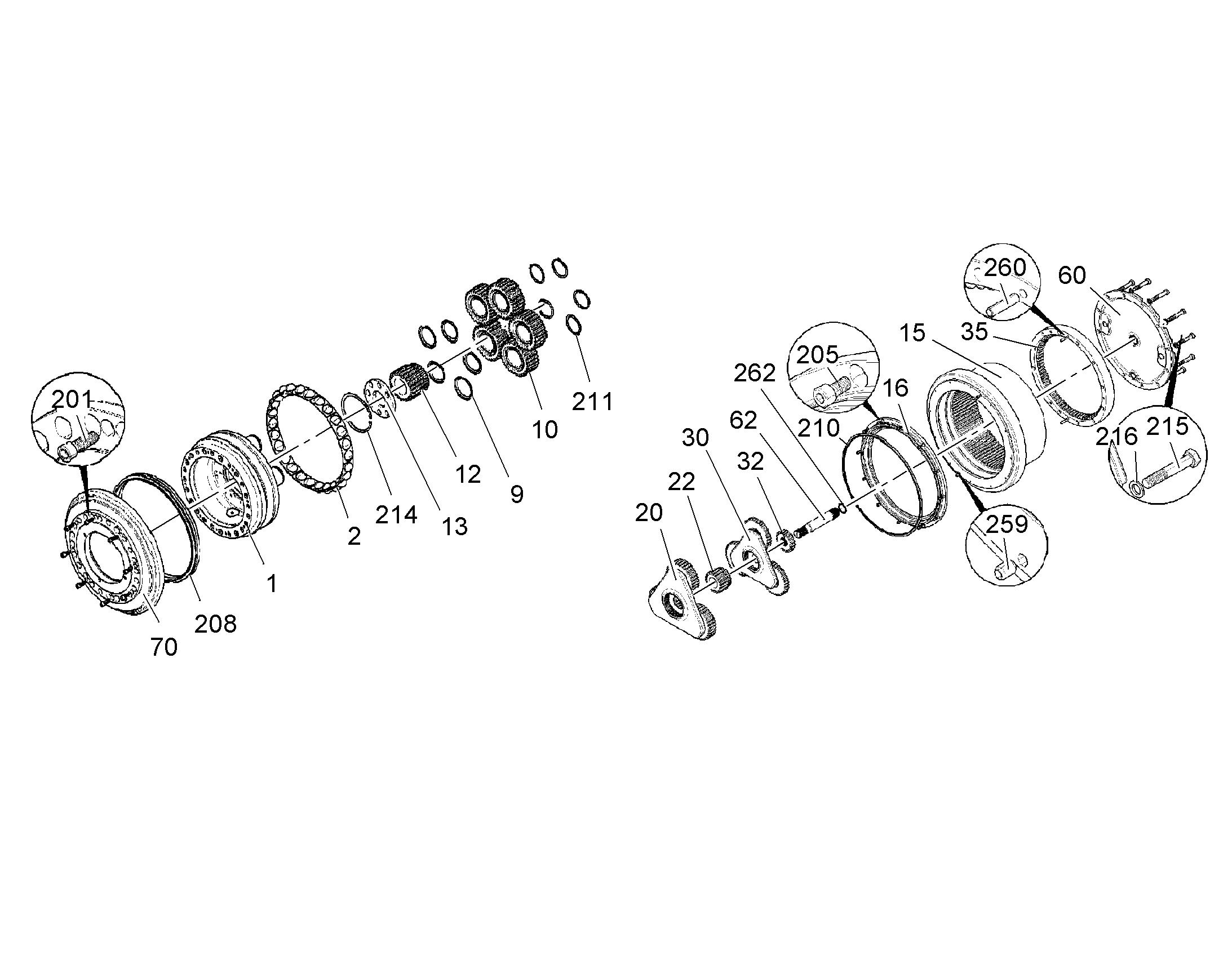 ШЕСТЕРНЯ ПЛАНЕТАРНАЯ 12825935 LIEBHERR
