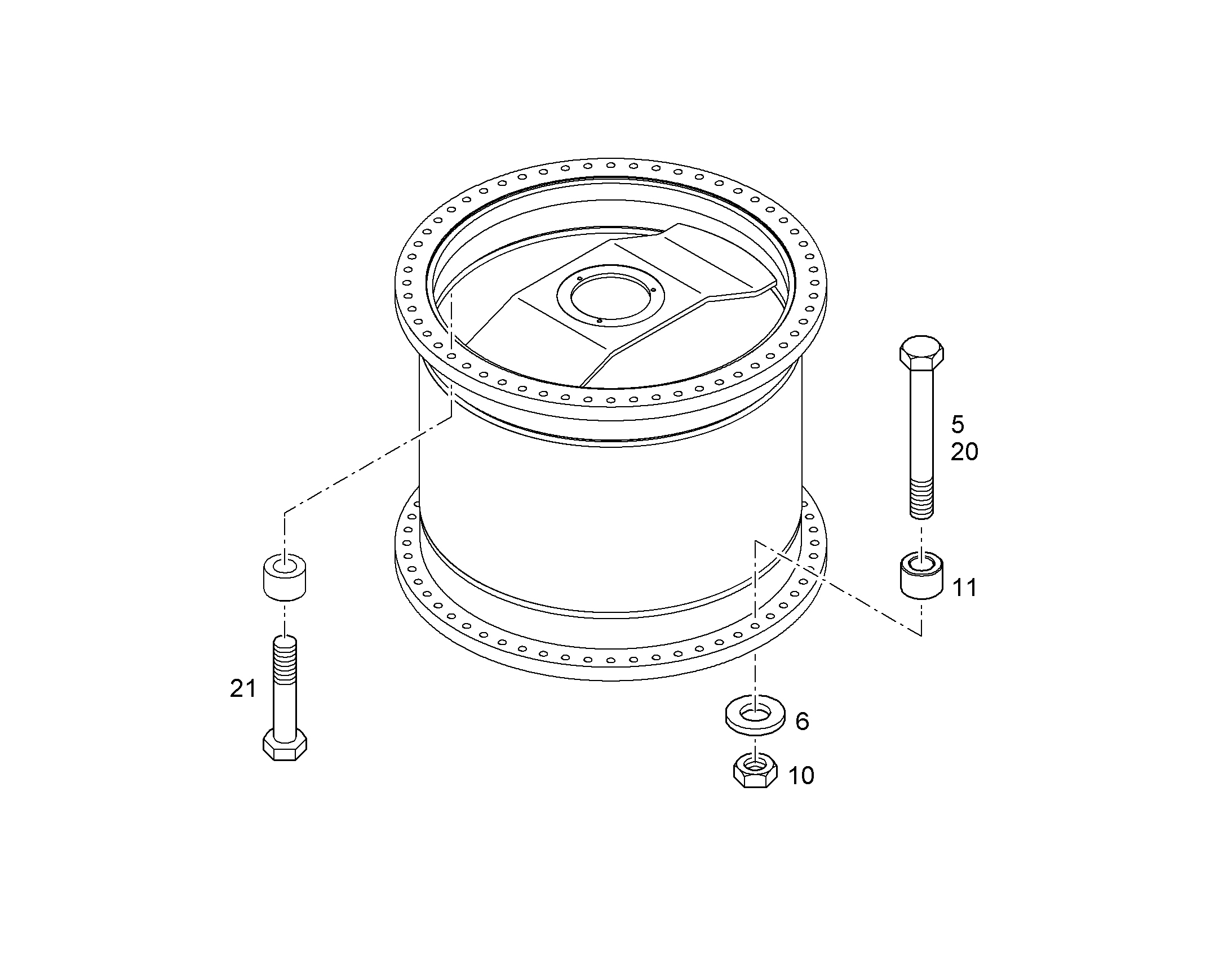 ШЕСТИГРАННАЯ ГАЙКА M27 10179095 LIEBHERR