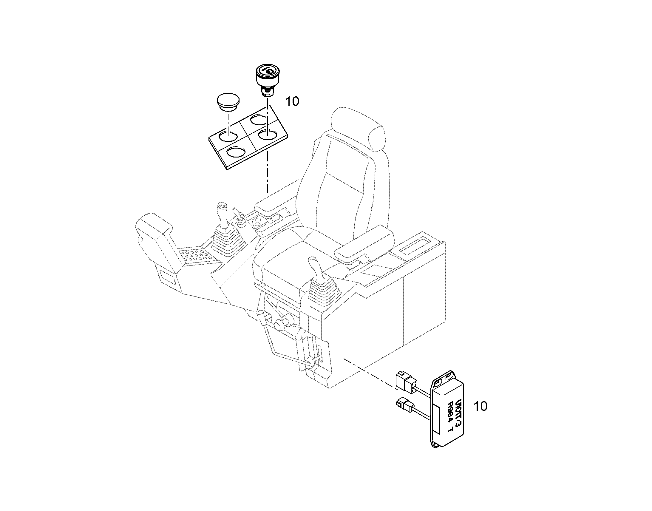 ПЕРЕКЛЮЧЕНИЕ УПРАВЛЕНИЕ AHS 10368701 LIEBHERR