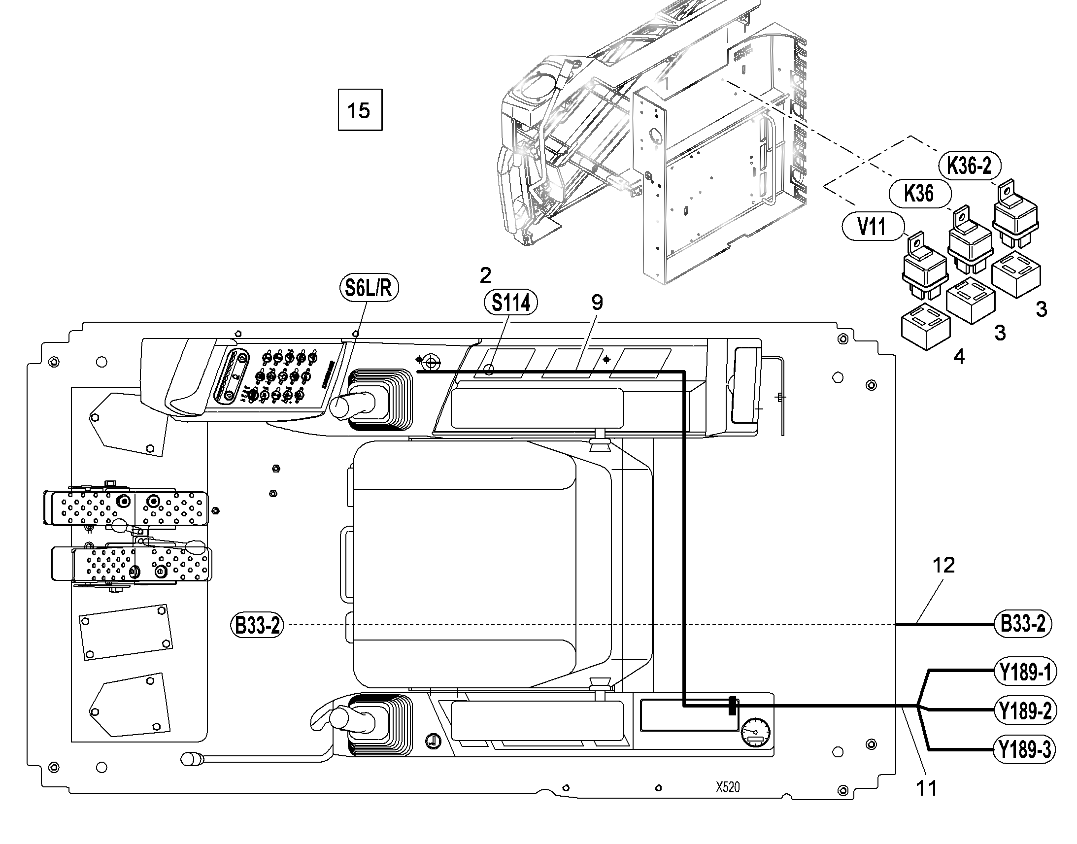 КОМПЛЕКТ КАБЕЛЕЙ S114 10370828 LIEBHERR