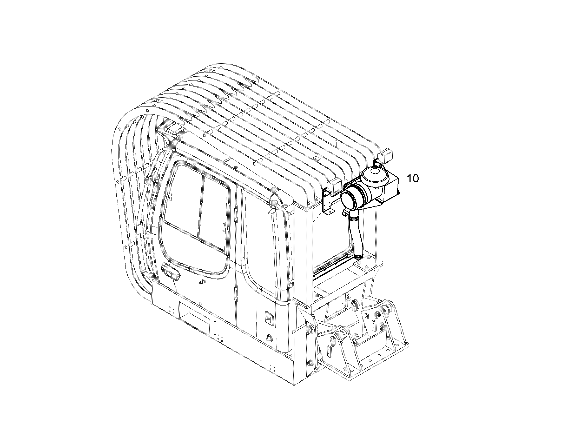 ВЕНТИЛЯЦИЯ ДЛЯ КАБИНЫ 10370119 LIEBHERR