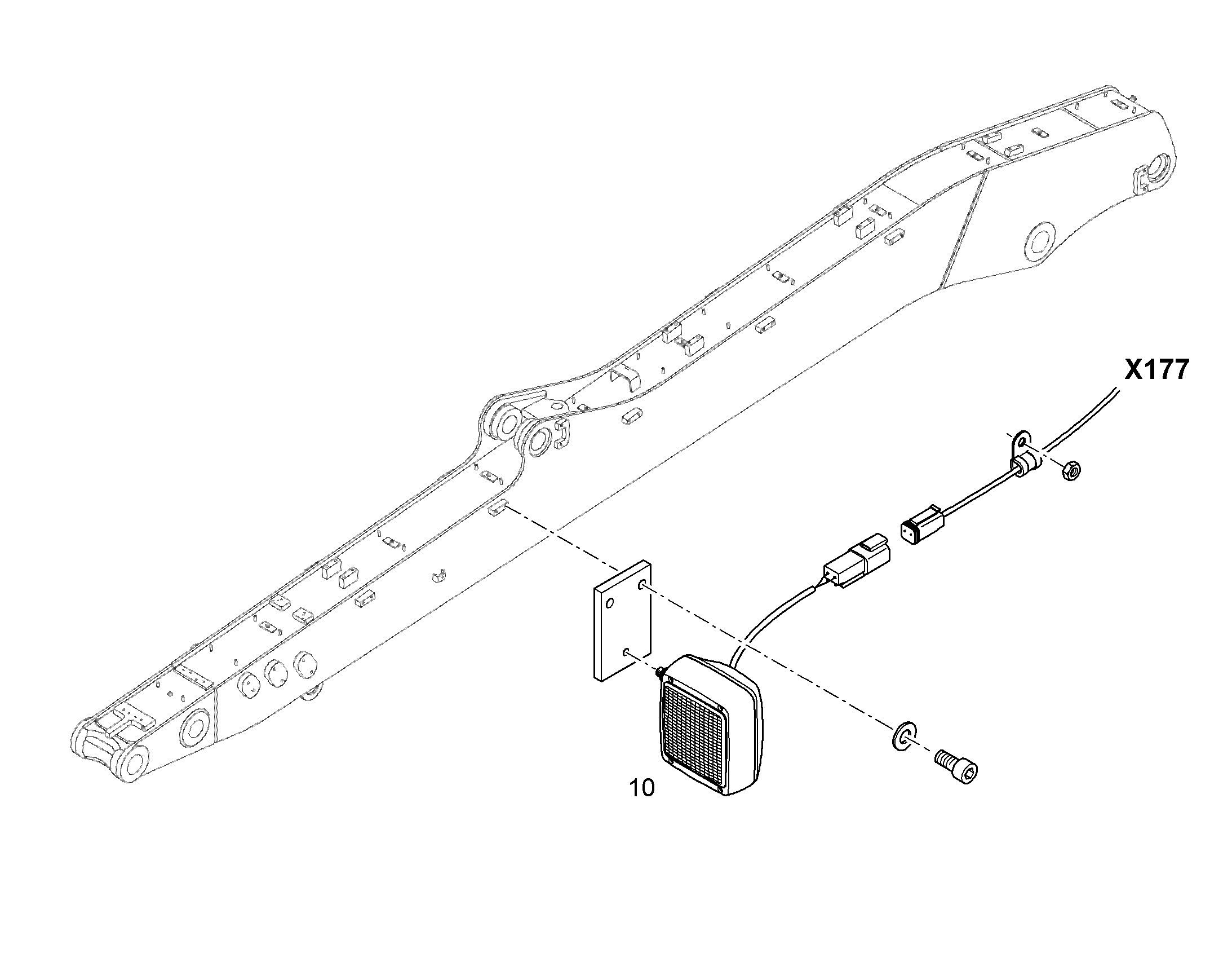 ПРОЖЕКТОР ДОПОЛНИТЕЛЬНЫЙ 10372023 LIEBHERR