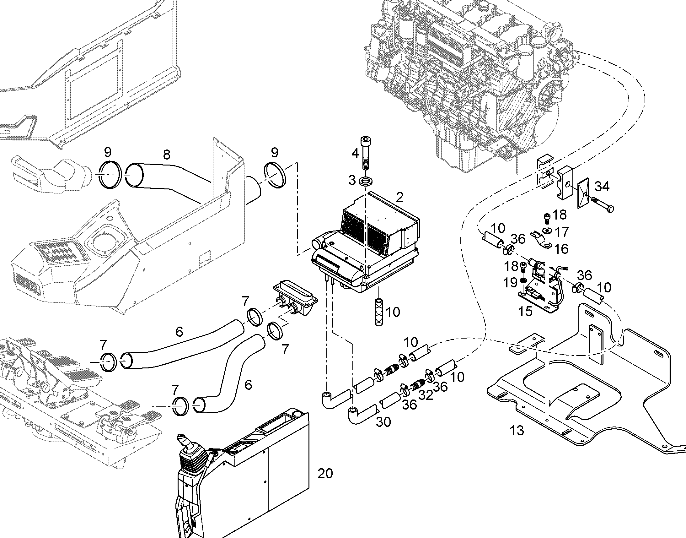ПОДЛОКОТНИК ЛЕВЫЙ 10372162 LIEBHERR