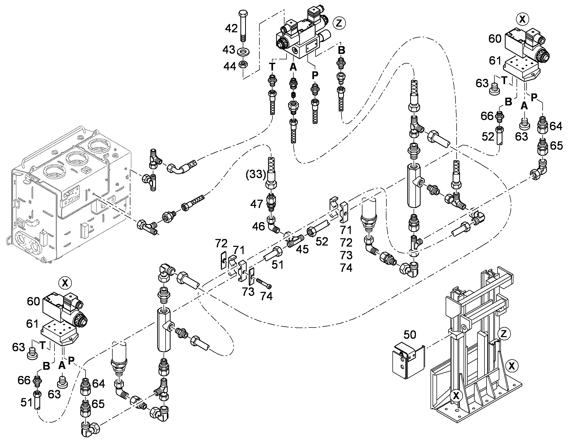 ТРУБОПРОВОД НАПОРНЫЙ 10391196 LIEBHERR