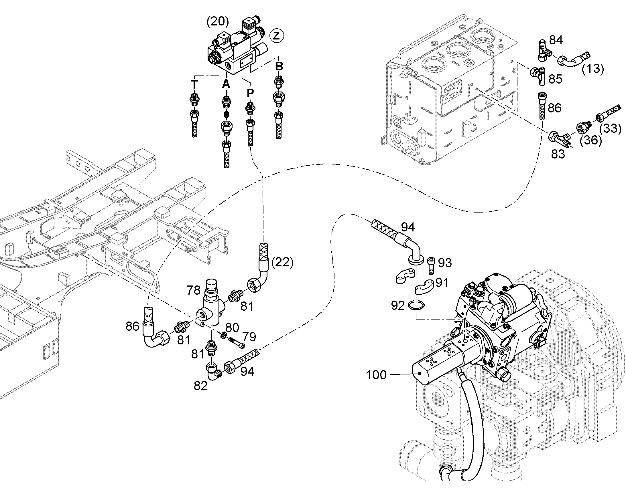 НАСОС ВСТРОЕННЫЙ 10374694 LIEBHERR