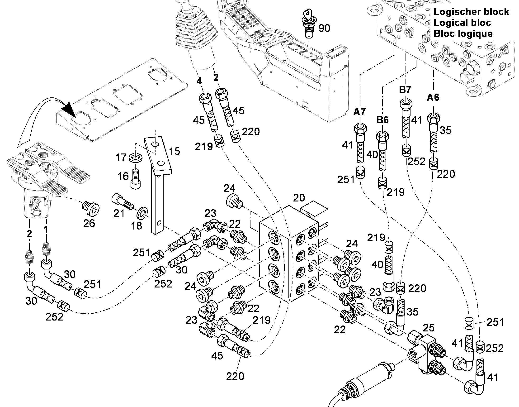 КОНСОЛЬ 10387604 LIEBHERR