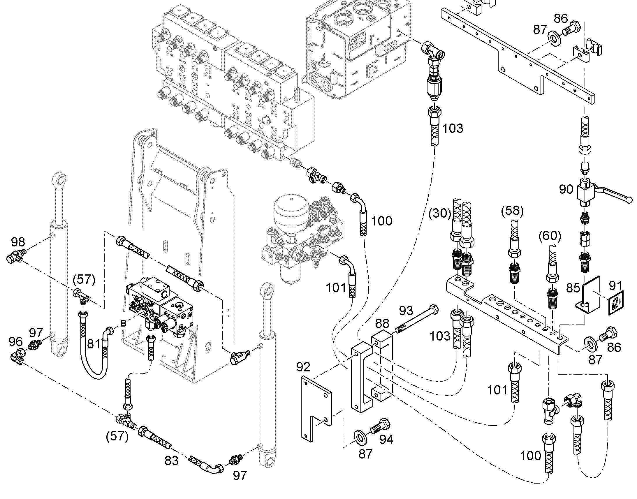 ПРОМЕЖУТОЧНАЯ ПЛАНКА 10095286 LIEBHERR