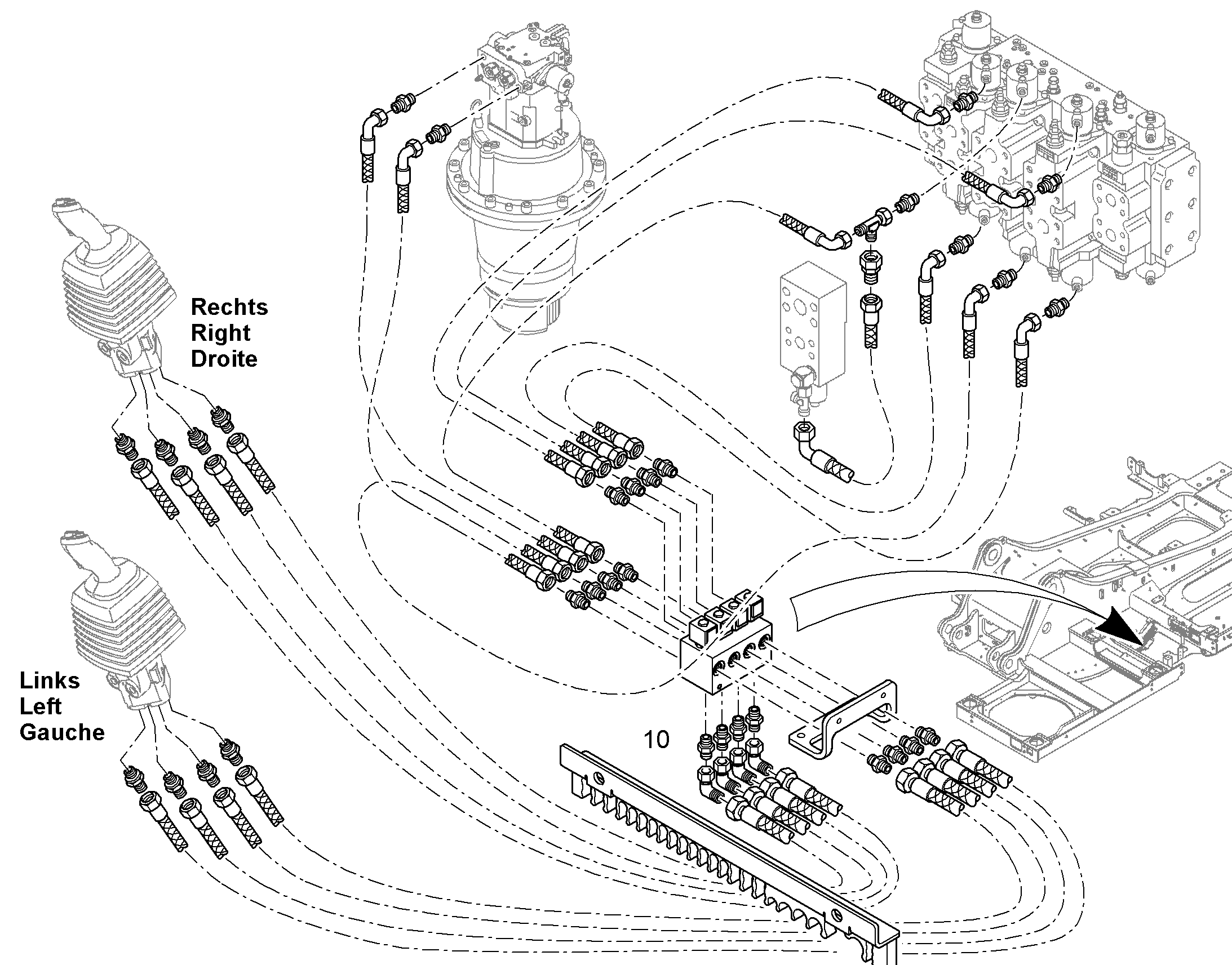 ПЕРЕКЛЮЧЕНИЕ УПРАВЛЕНИЕ 10374937 LIEBHERR
