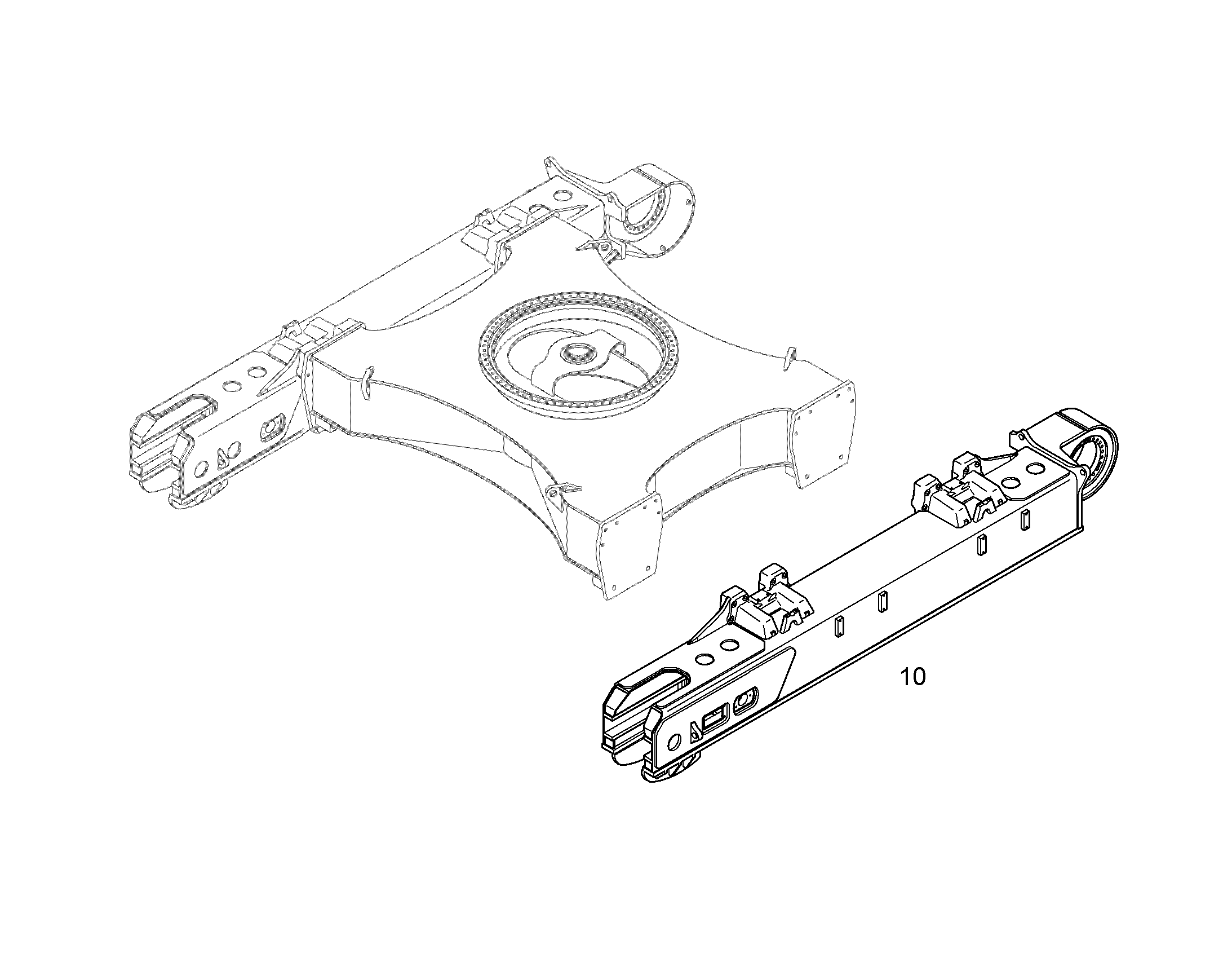 ПОДЪЕМ НА ШАССИ 10374641 LIEBHERR