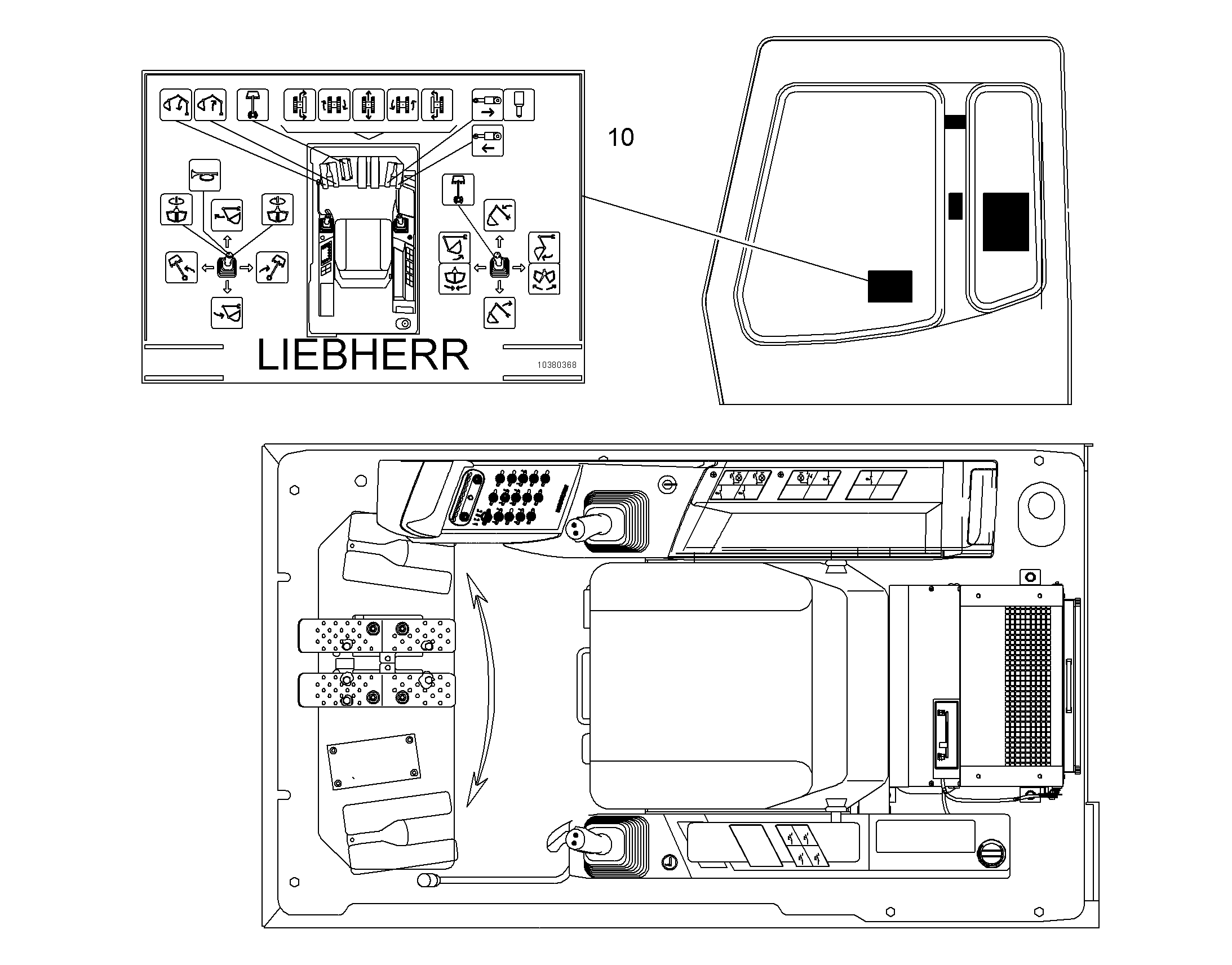 УПРАВЛЕНИЕ СПЕЦИАЛЬНОЕ 10380342 LIEBHERR