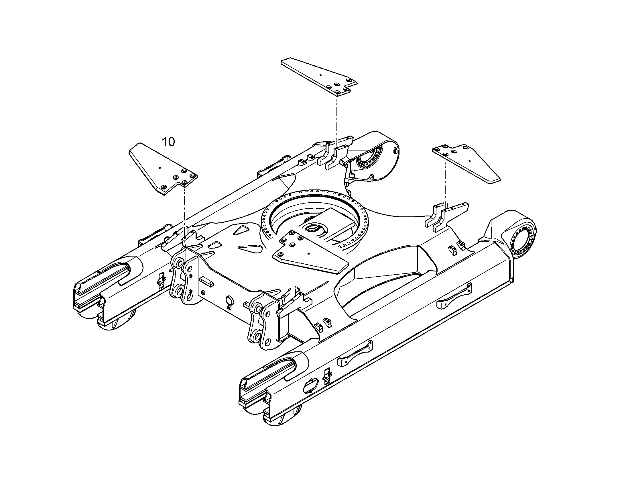 МОНТАЖ ХОДОВОЙ ЧАСТИ 10383853 LIEBHERR