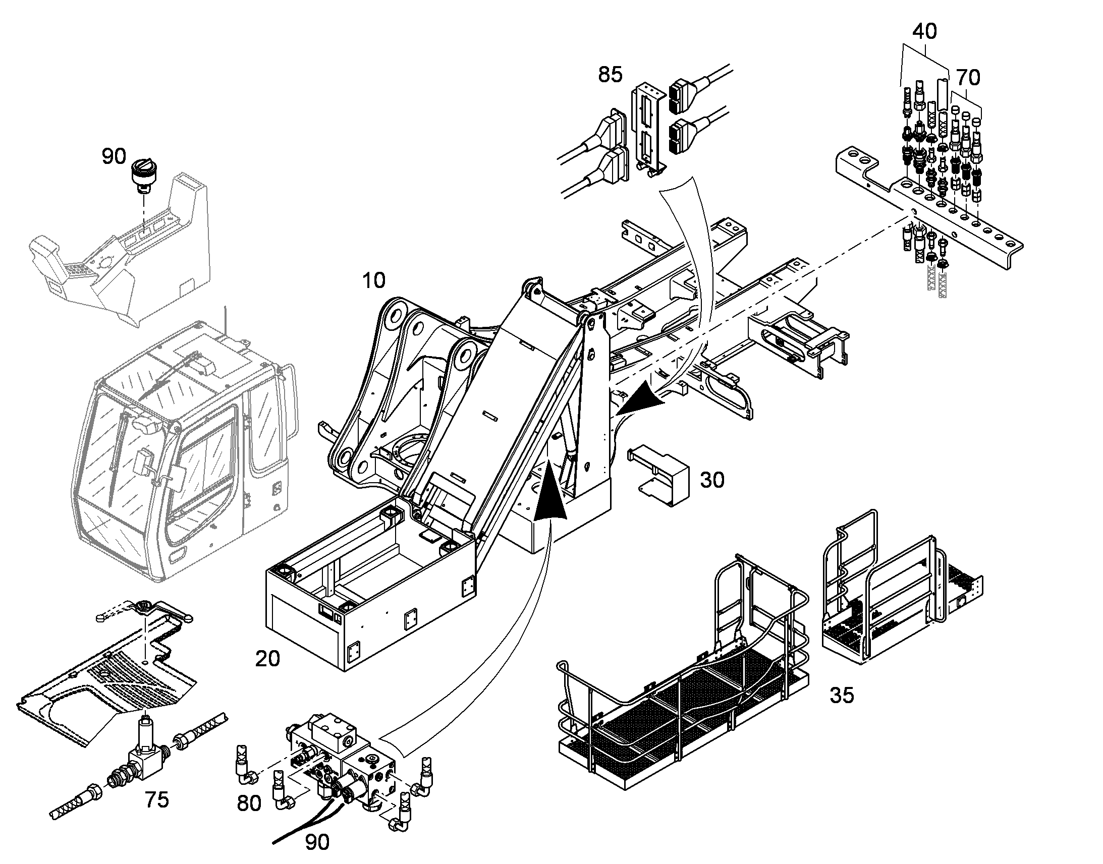 ПОВОРОТНАЯ ПЛАТФОРМА 10076199 LIEBHERR