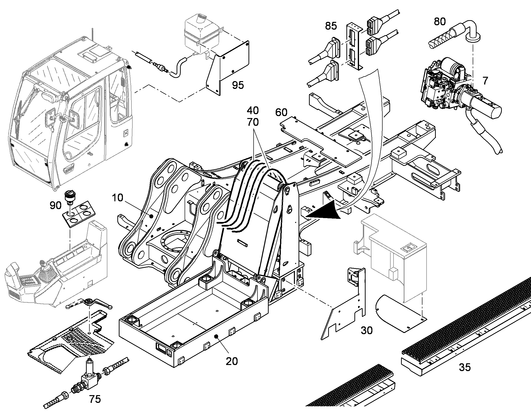 УДЛИНЕНИЕ, КОМПЛЕКТ КАБЕЛЕЙ 10823908 LIEBHERR