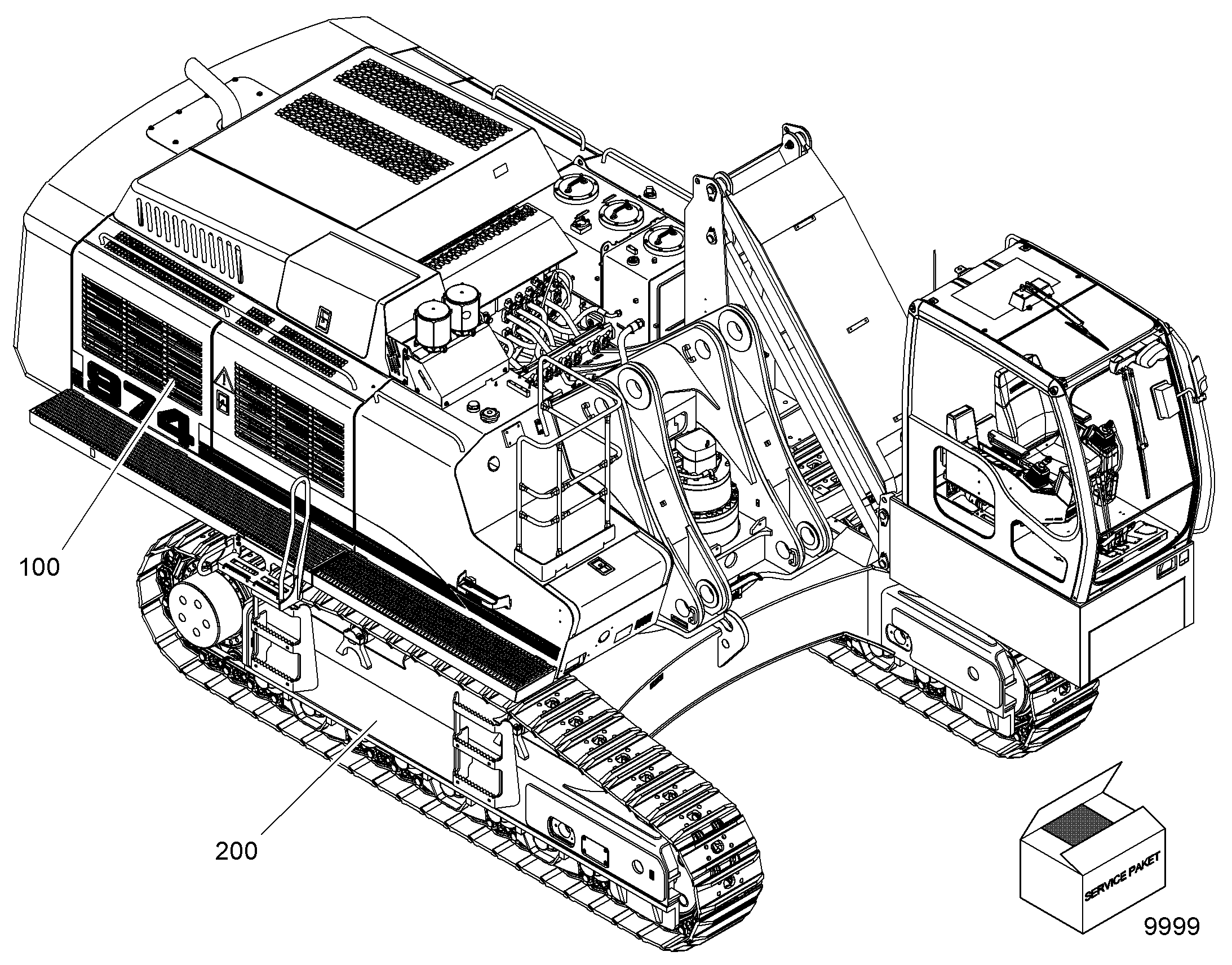 ШАССИ, КОМПЛЕКТ 10086620 LIEBHERR