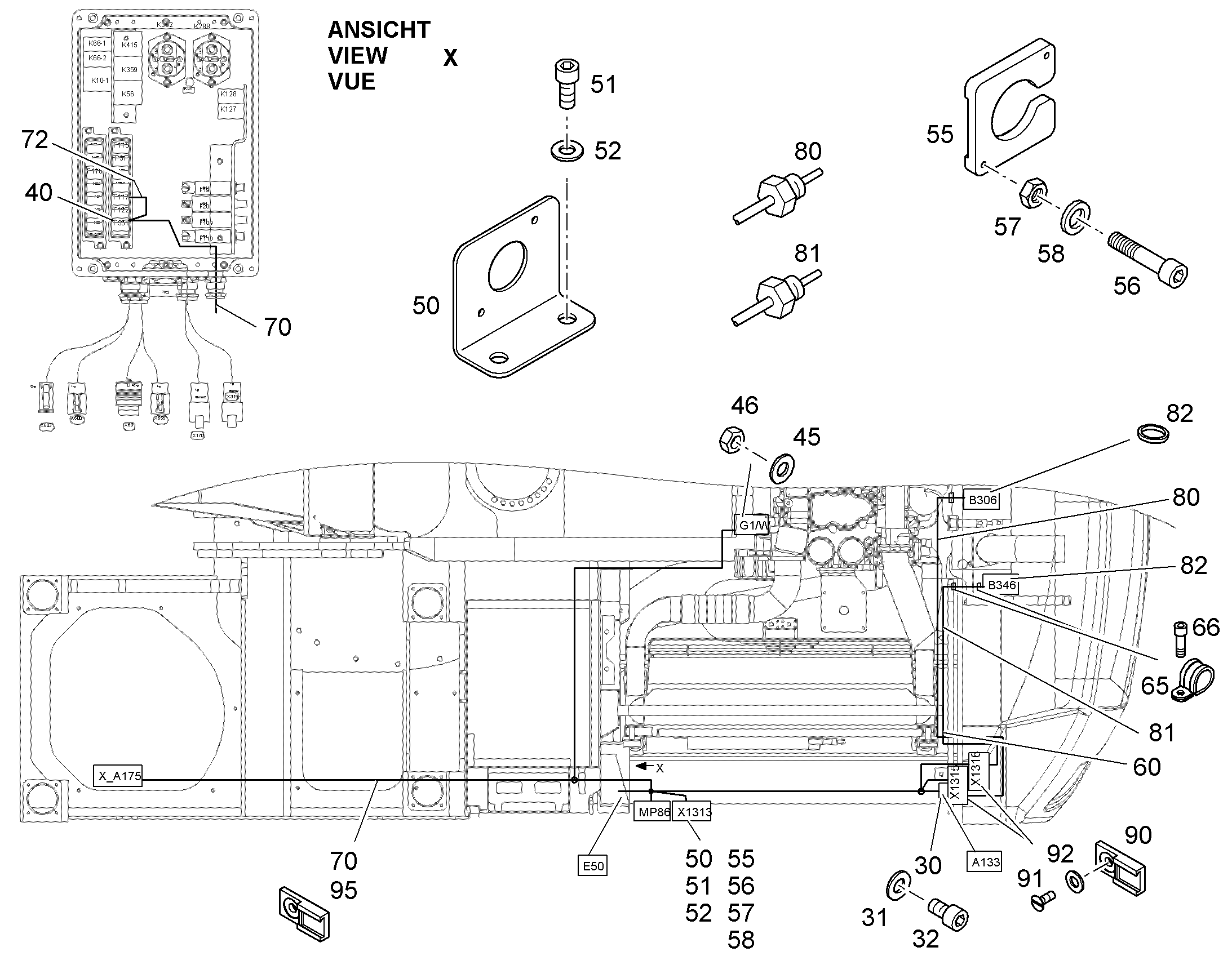 КОЛОДКА ШТЕКЕРНАЯ 10364418 LIEBHERR