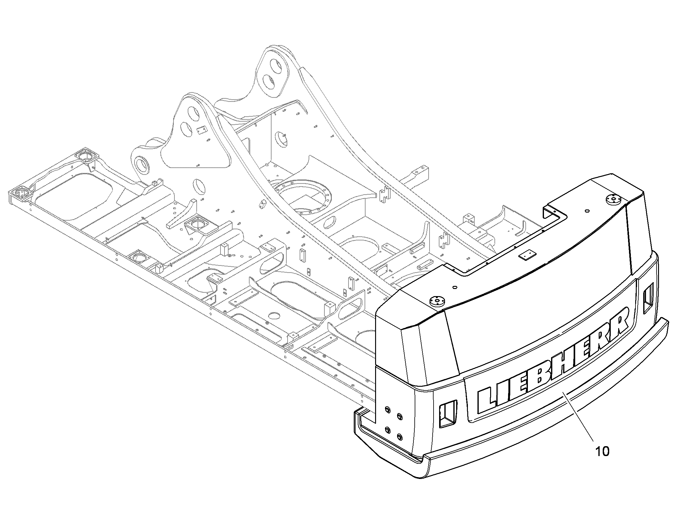 БАЛЛАСТНЫЙ ГРУЗ, УЗЕЛ 10379754 LIEBHERR