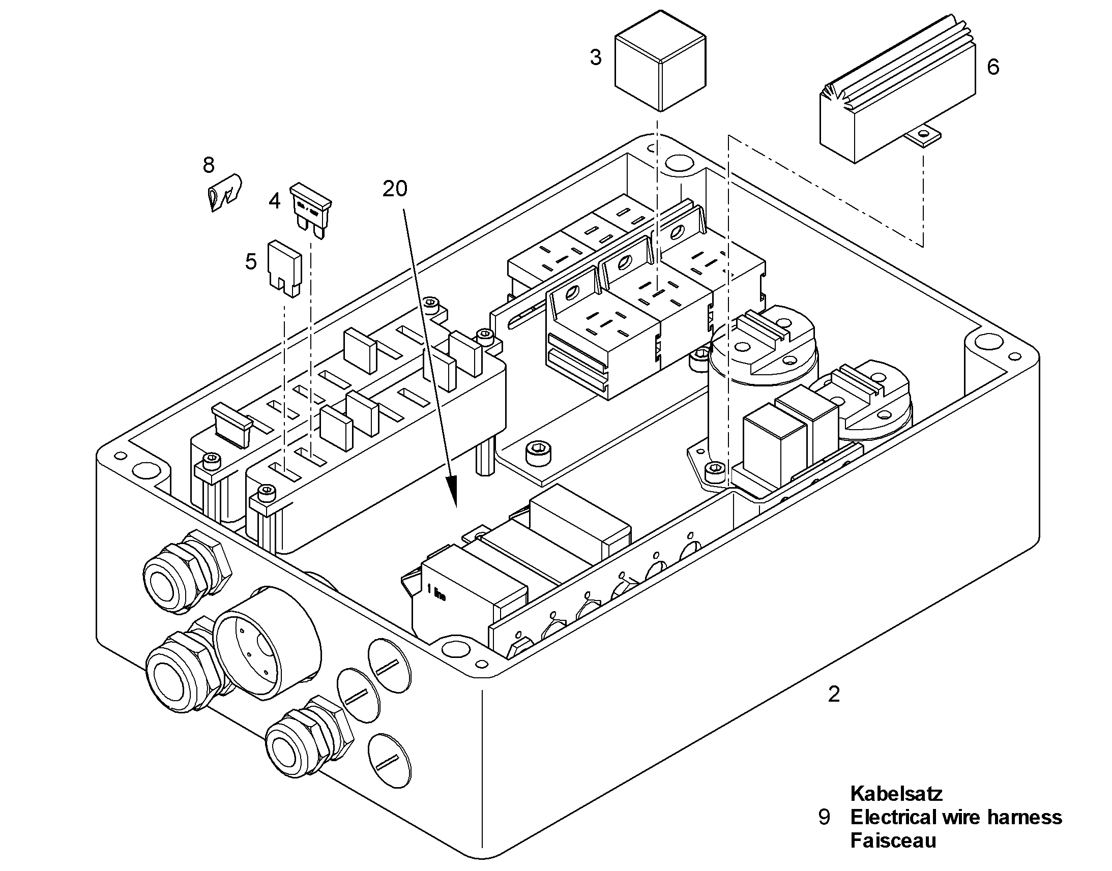 КОМПЛЕКТ КАБЕЛЕЙ X102-X566-2 10365106 LIEBHERR