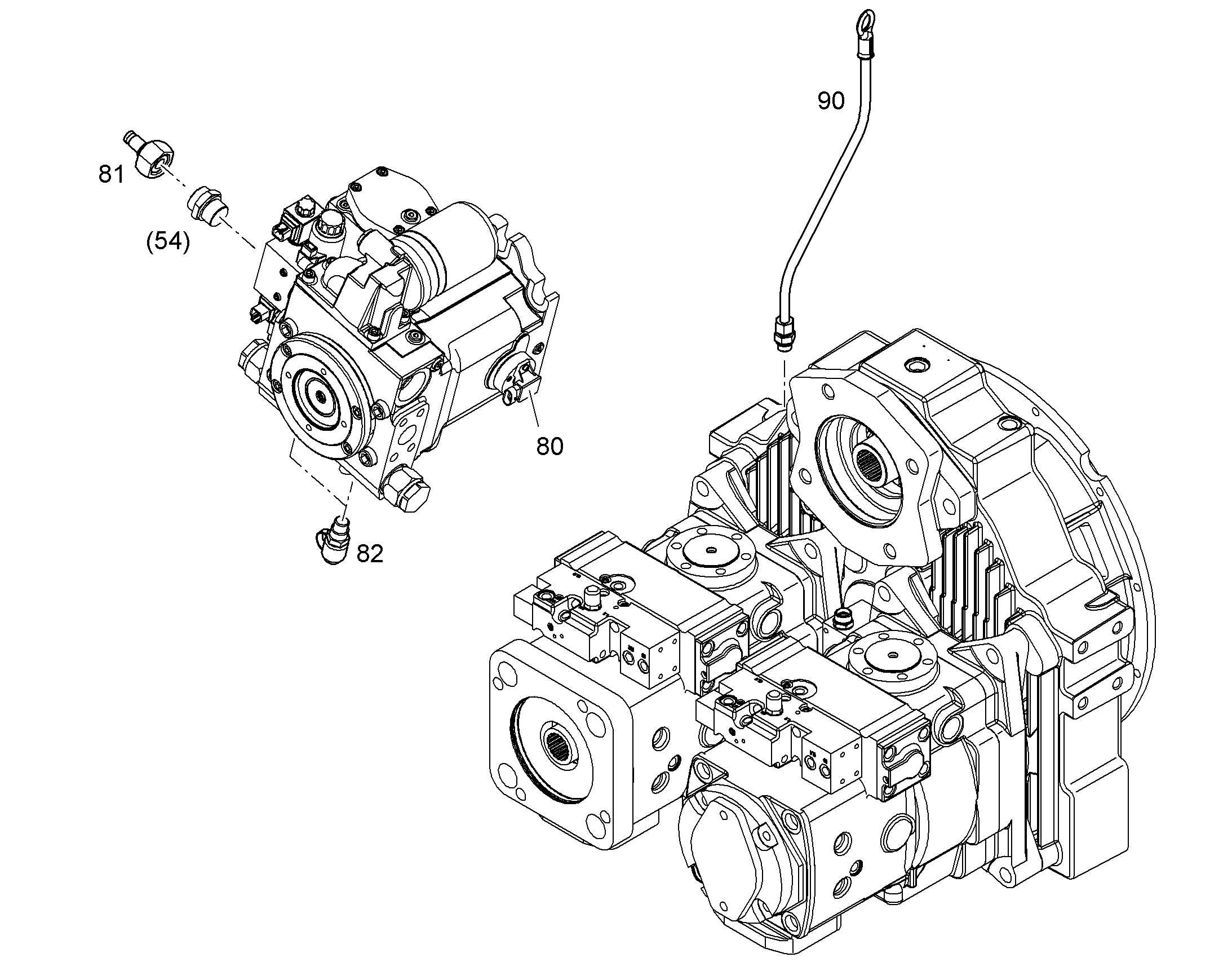 КОМПЛ.ПЕРЕОБОРУД. МАСЛЯН. ЩУПА PVG 450 C 462 10121507 LIEBHERR