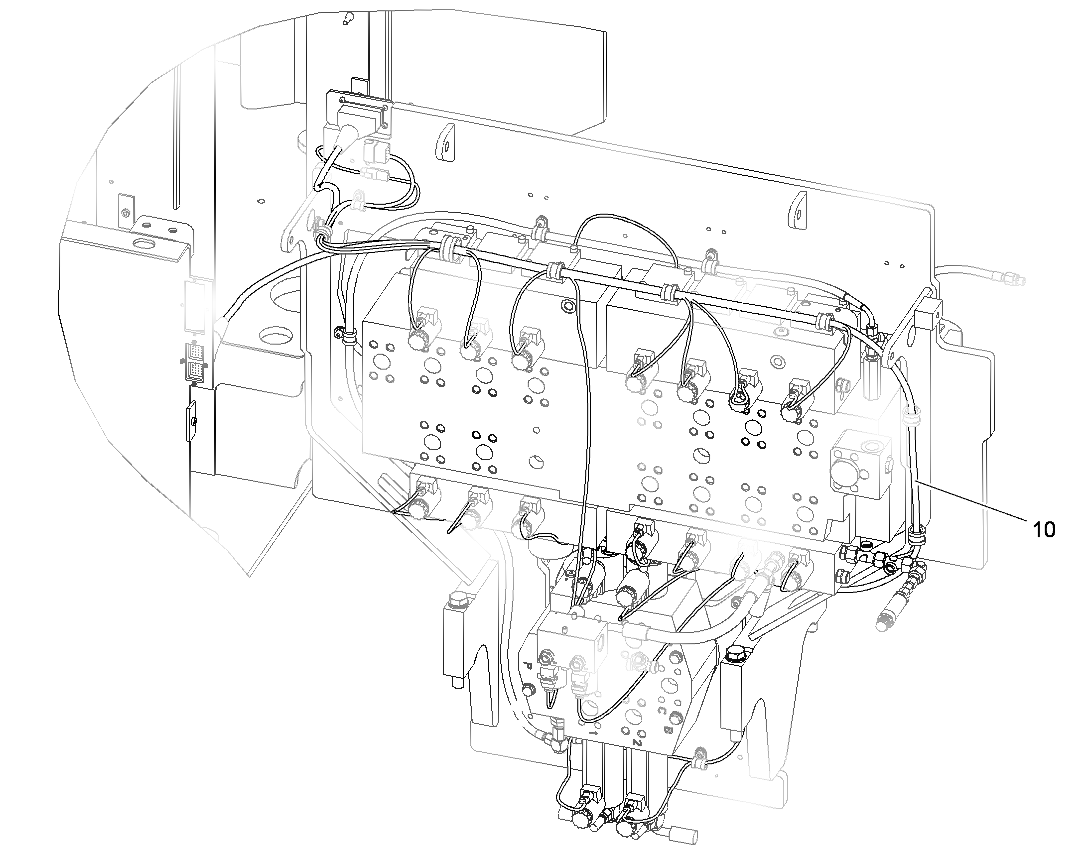 КОМПЛ.ПРОВОДОВ Г-РАСПР. 10096162 LIEBHERR