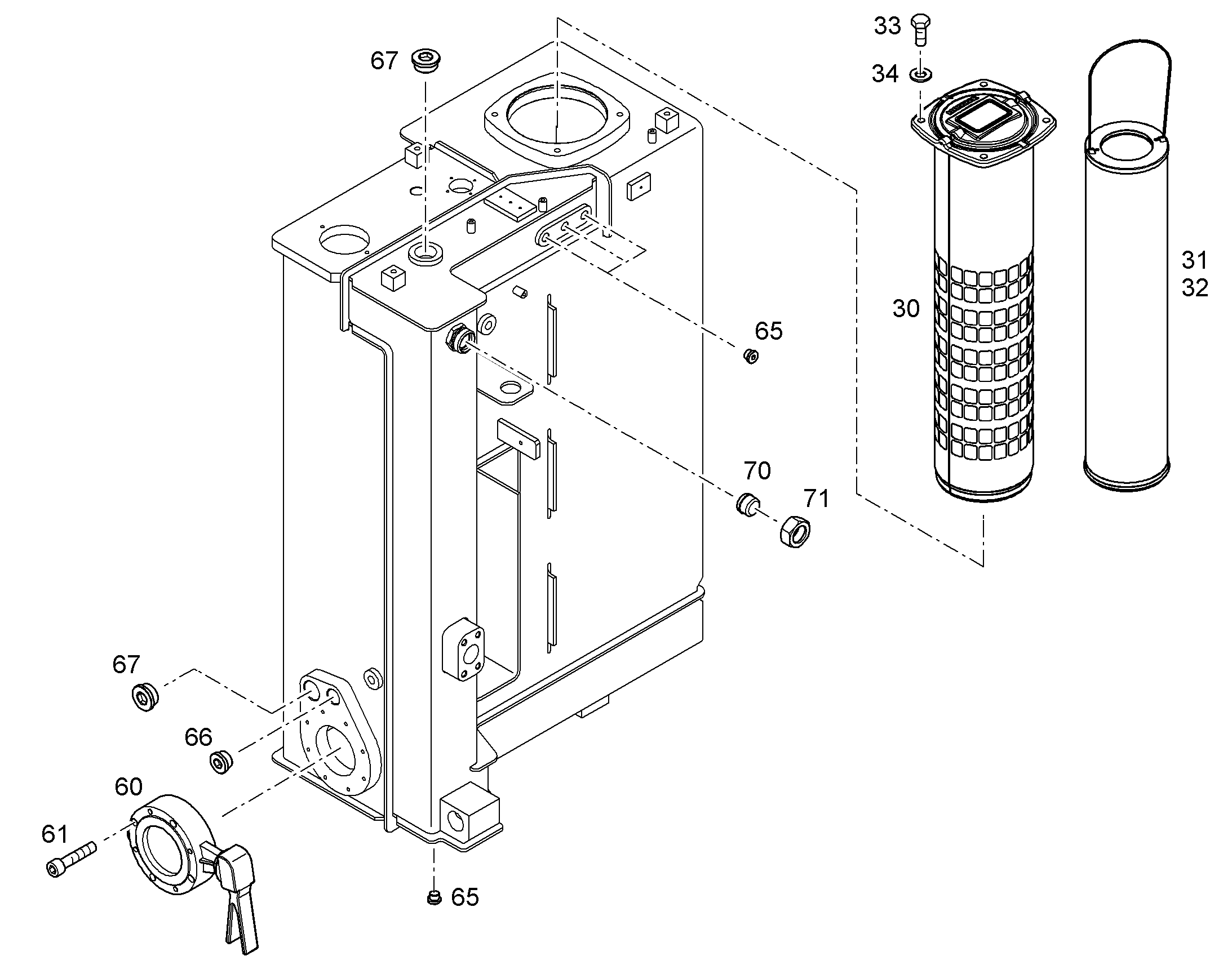 ФИЛЬТР СЛИВНОЙ 20/5µm 10454755 LIEBHERR