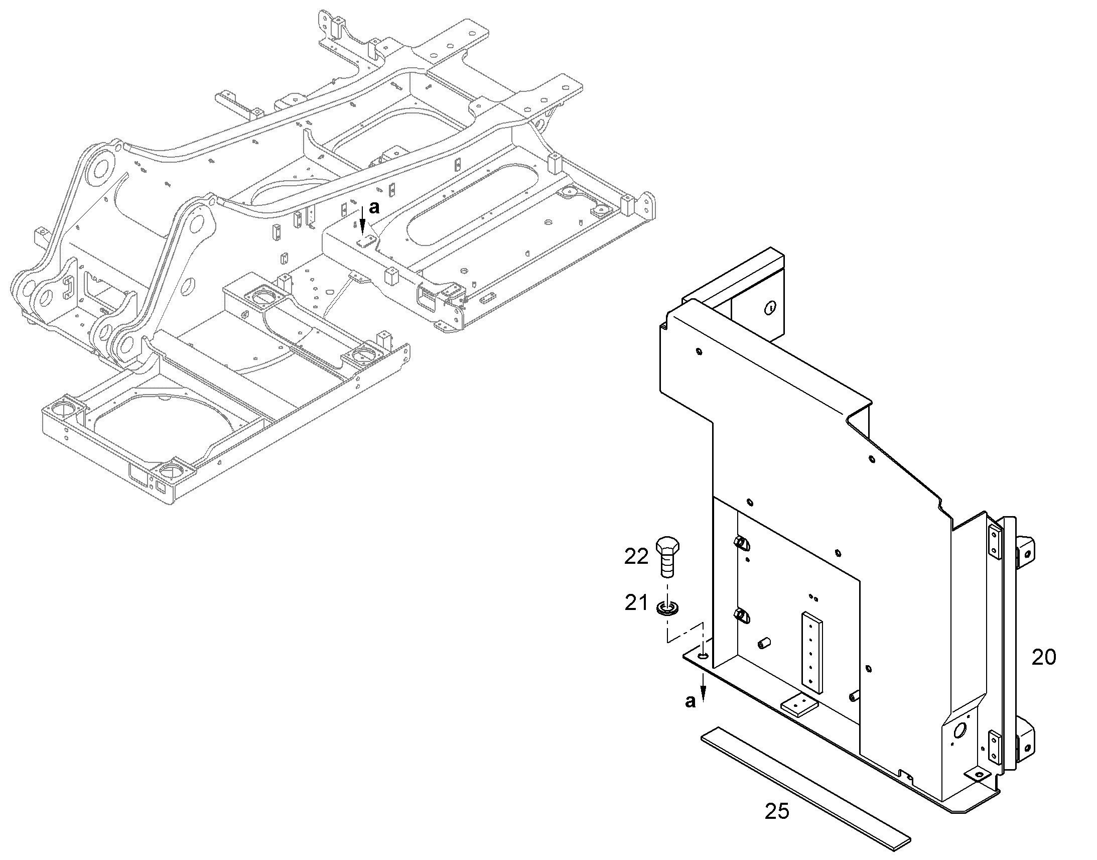 ПЕРЕГОРОДКА УСТАНОВКА 10370385 LIEBHERR