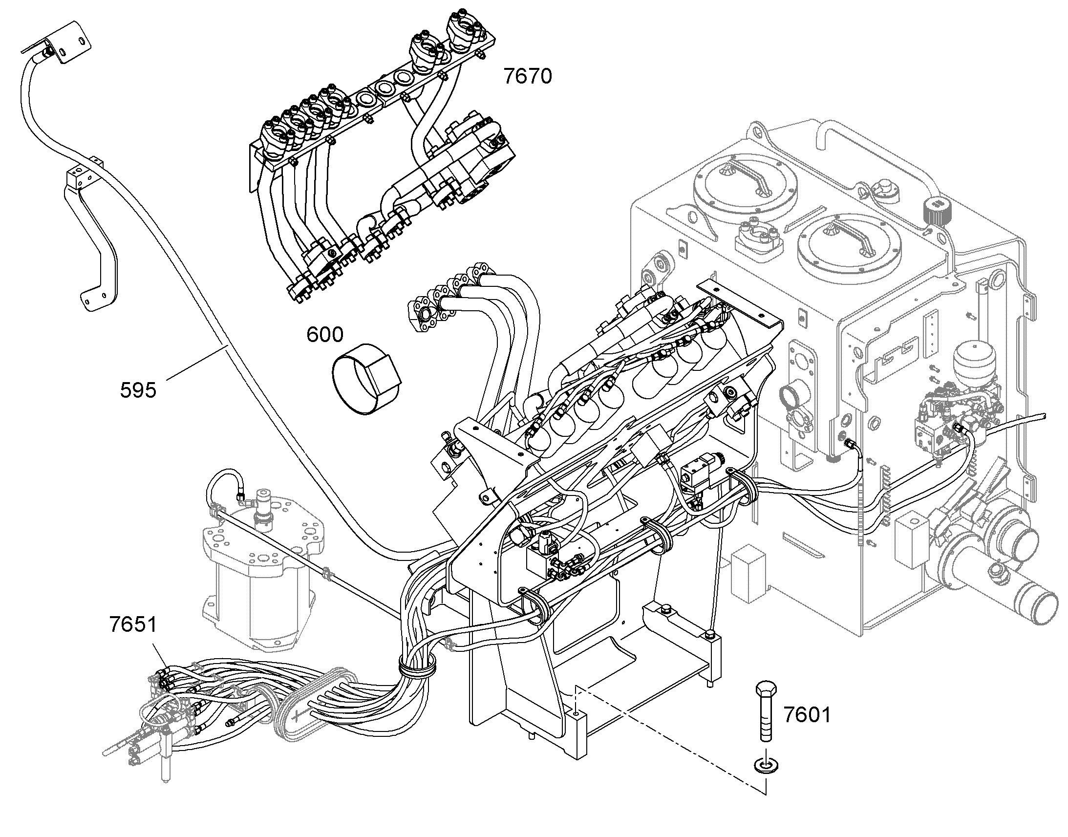 ЛИНИЯ НАПОРНАЯ 10096328 LIEBHERR