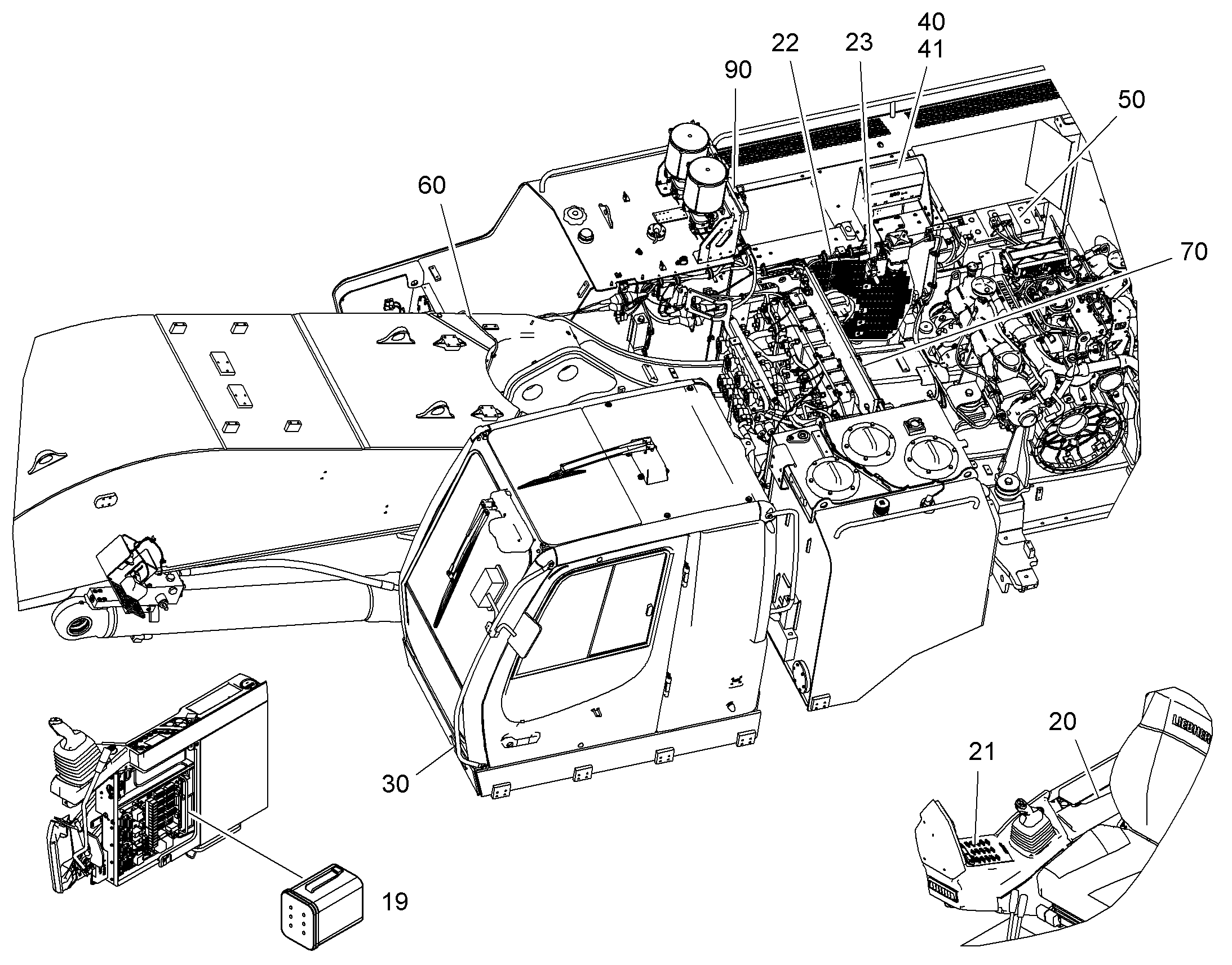 ЭЛЕКТРОУСТАНОВКА ОБОРУДОВАНИЯ 10823808 LIEBHERR