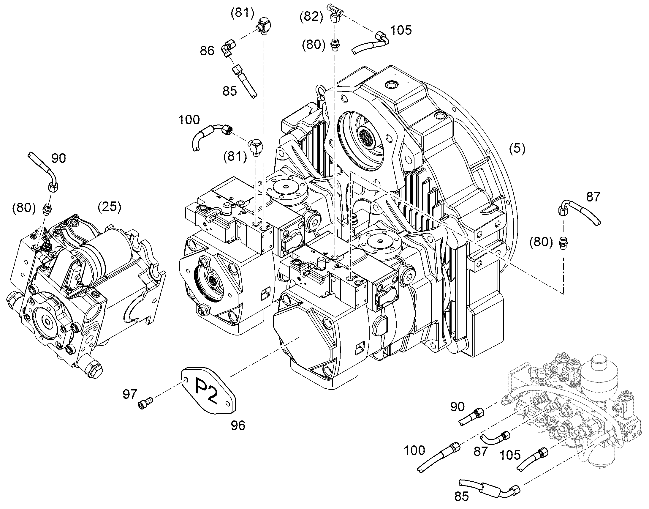 ШЛАНГ МАСЛЯНЫЙ 8X650 5616718 LIEBHERR