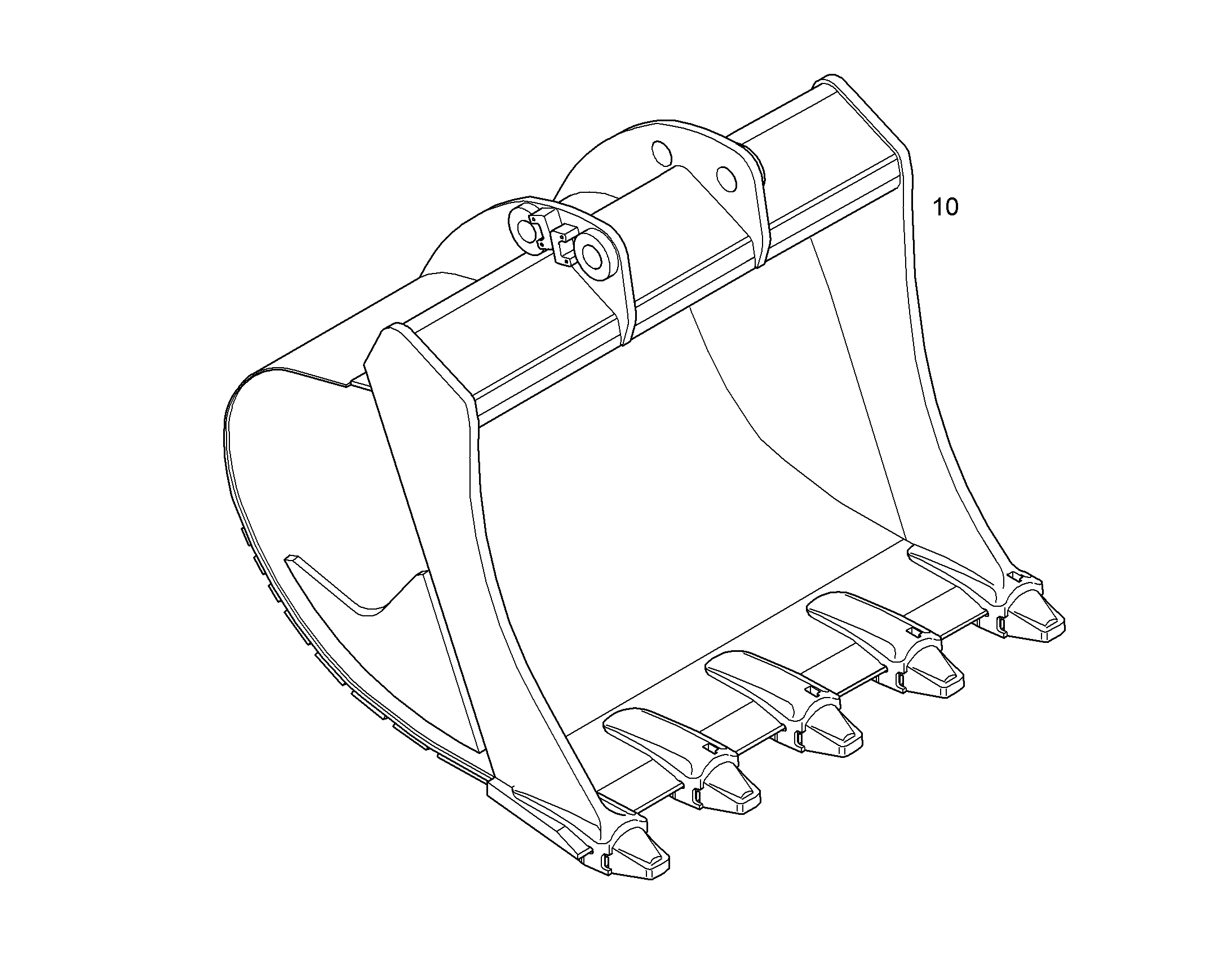 ЛОПАТА ОБРАТНАЯ HDL 10088008 LIEBHERR