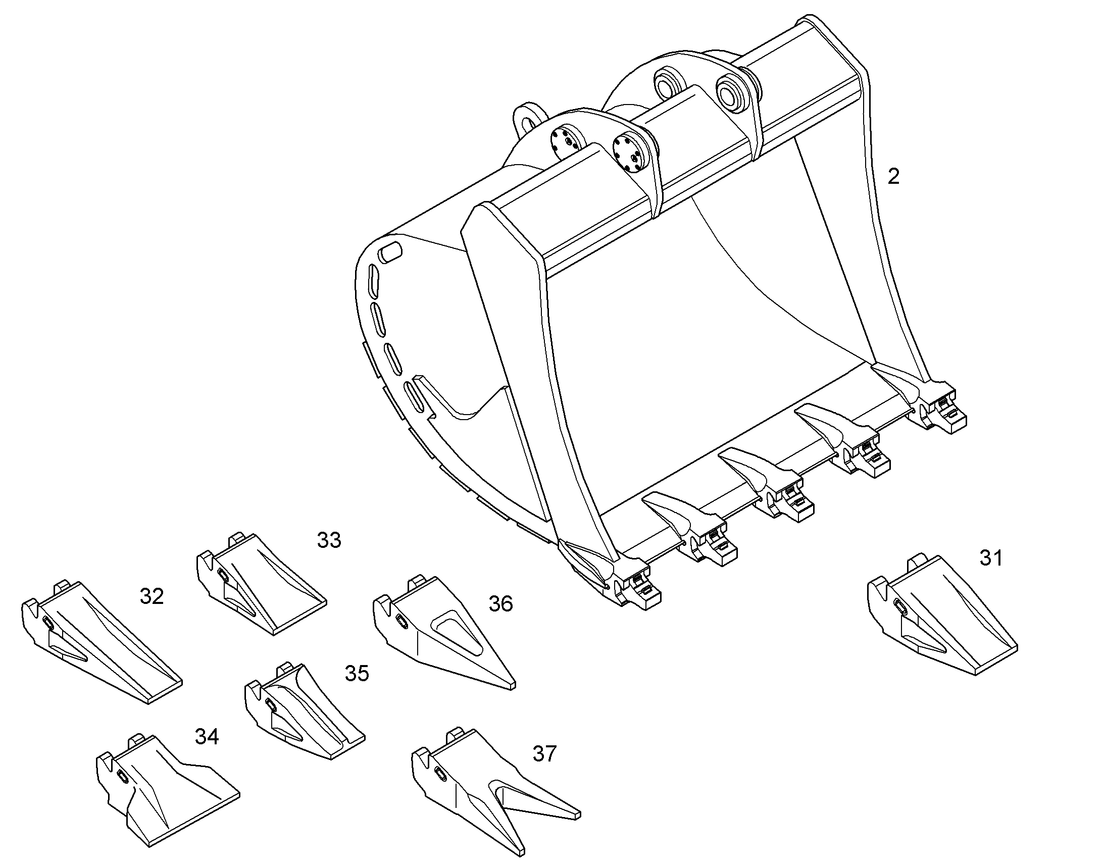 ЛОПАТА ОБРАТНАЯ HDL 10371584 LIEBHERR