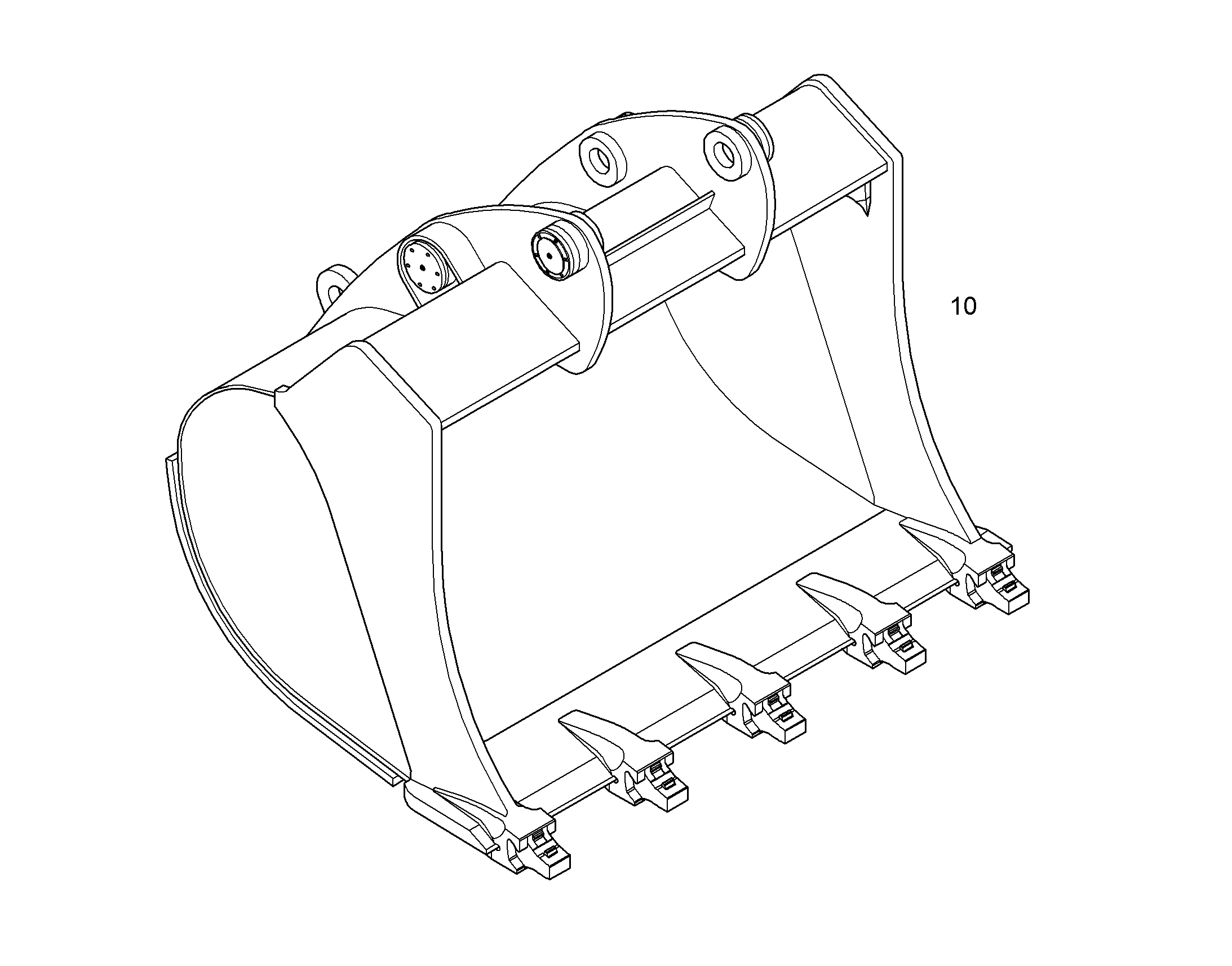 ЛОПАТА ОБРАТНАЯ 2150MM 4.00M3 10372557 LIEBHERR