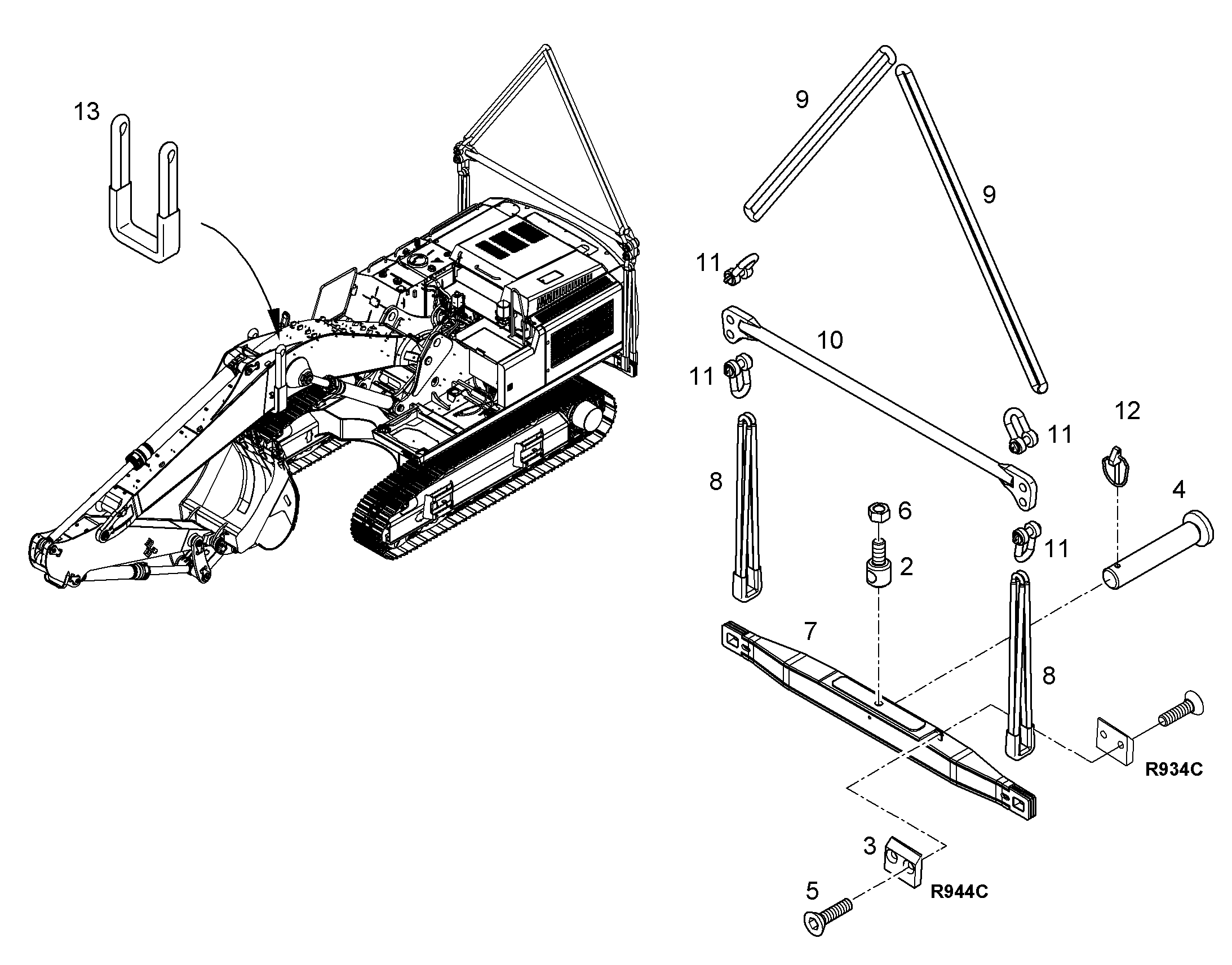 ПЕТЛЯ 7367478 LIEBHERR