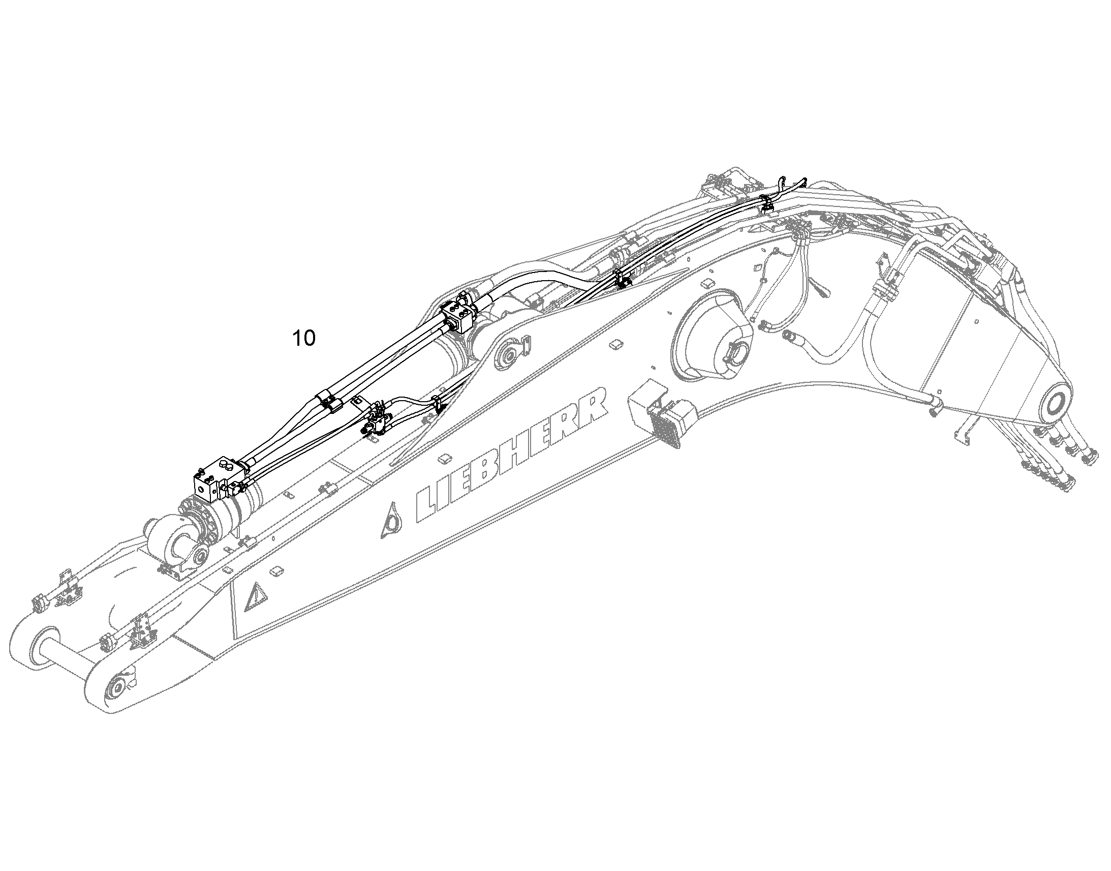 ЗАЩ.ТРУБЫ ЦИЛ.РУК. 10373074 LIEBHERR
