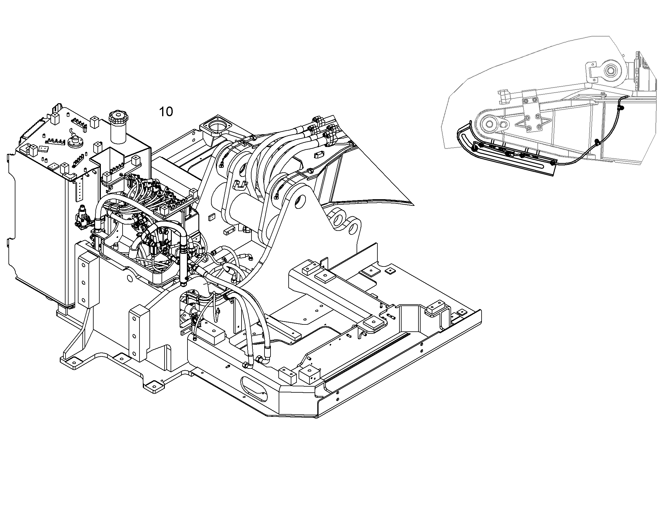 ОТКЛЮЧЕНИЕ ЦИЛИНДРА РУКОЯТИ 10372674 LIEBHERR