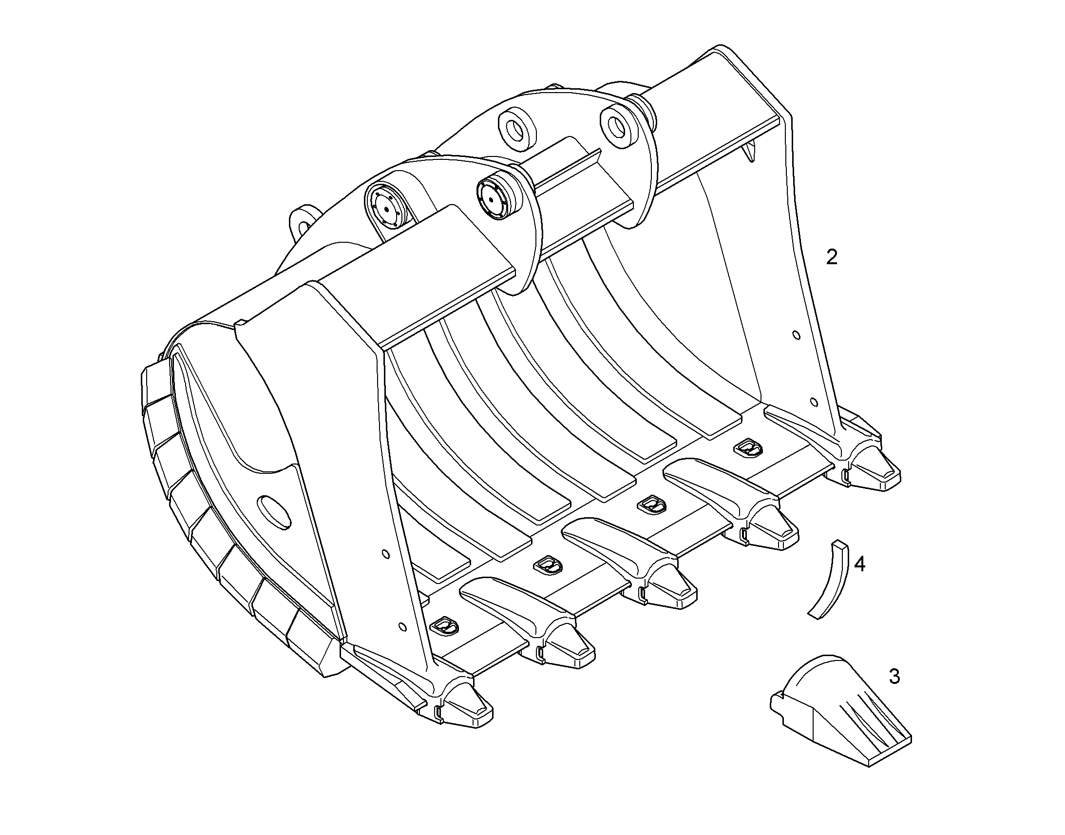 ЛОПАТА ОБРАТНАЯ HDV-L 10376312 LIEBHERR