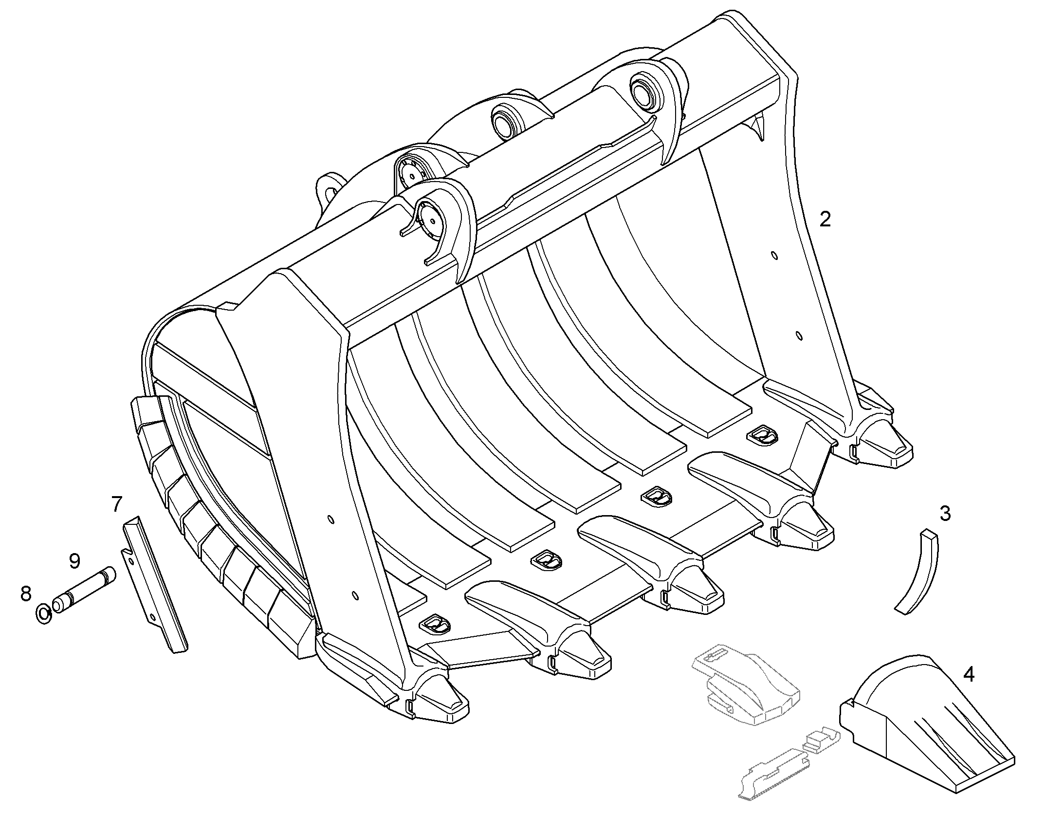 ЛОПАТА ОБРАТНАЯ HDV 10376795 LIEBHERR