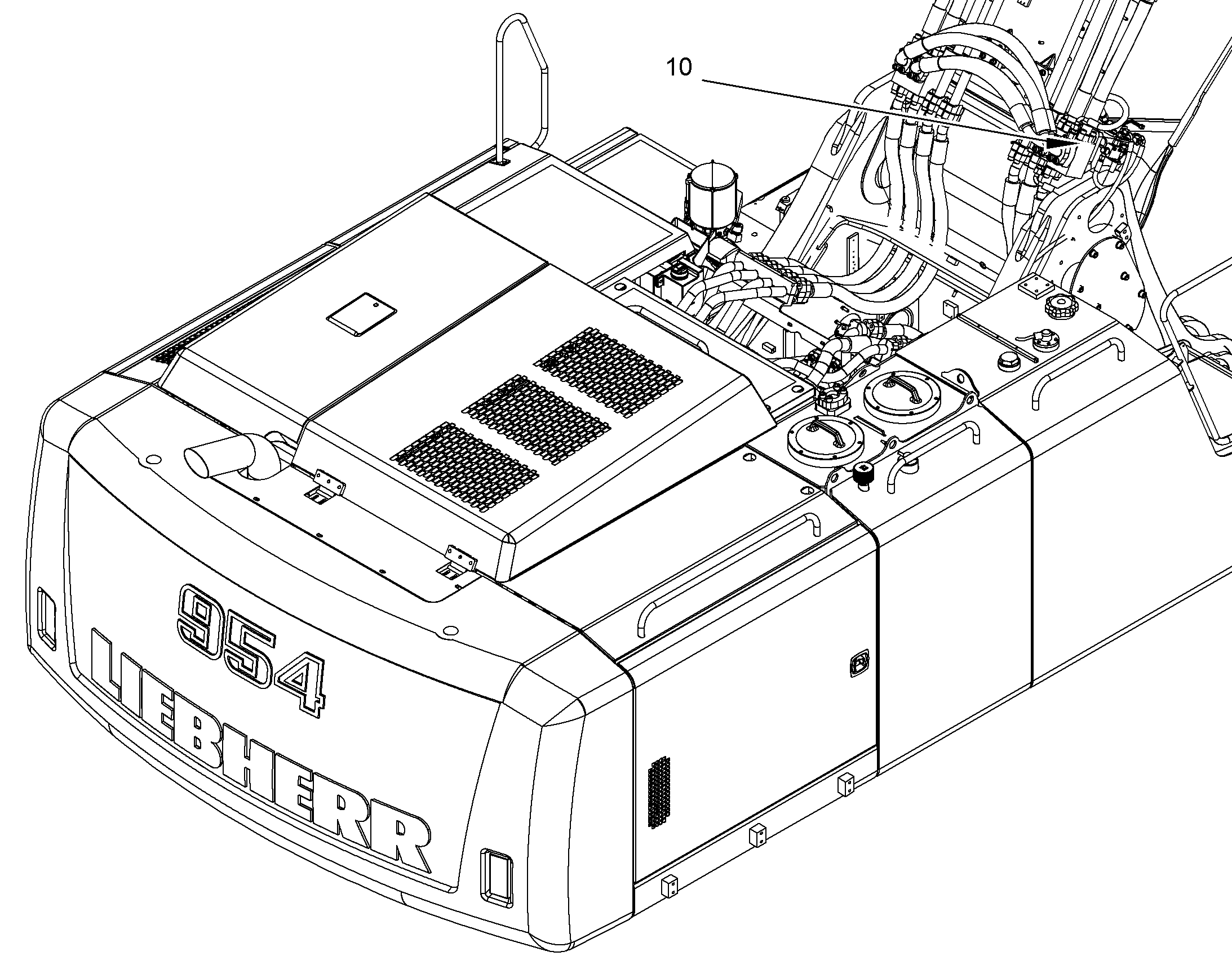ЦИКЛ АВАРИЙНОГО ПОДЪЕМА, УСТ. 10379098 LIEBHERR