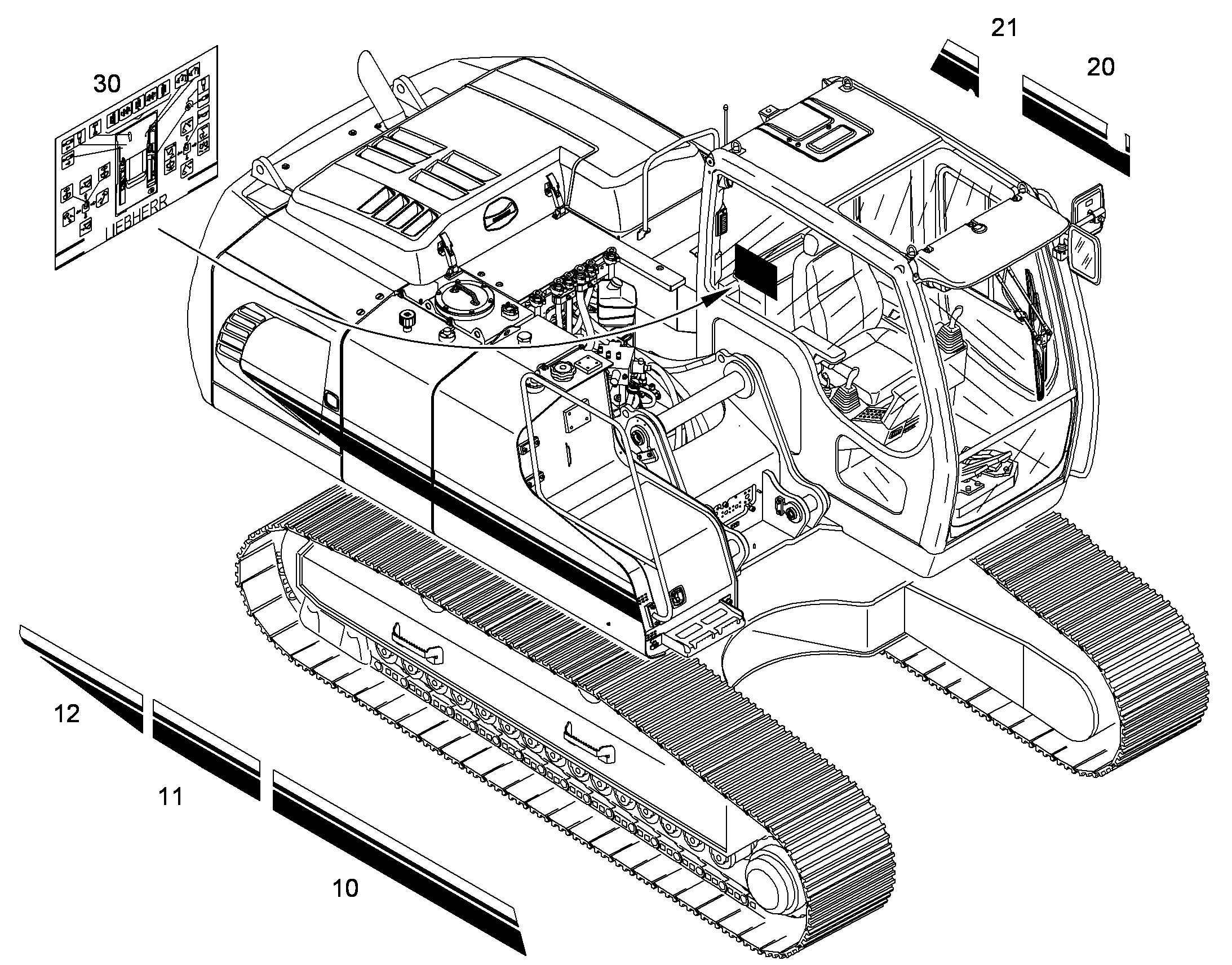 ТАБЛИЧКА 10379375 LIEBHERR