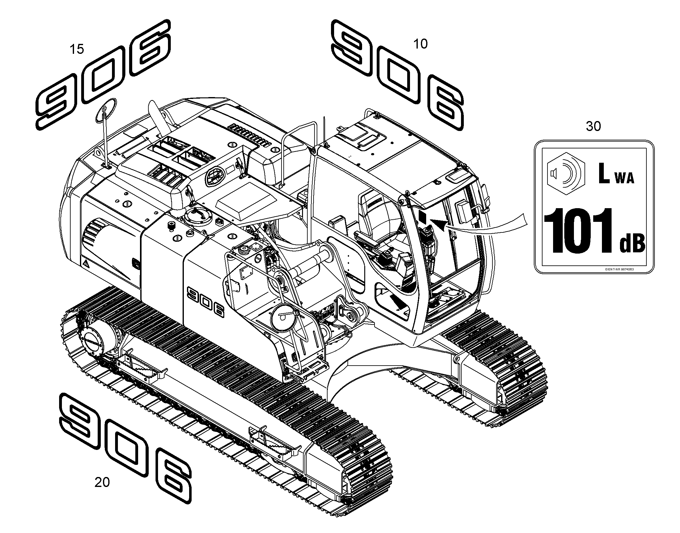 ТАБЛИЧКА 10379579 LIEBHERR