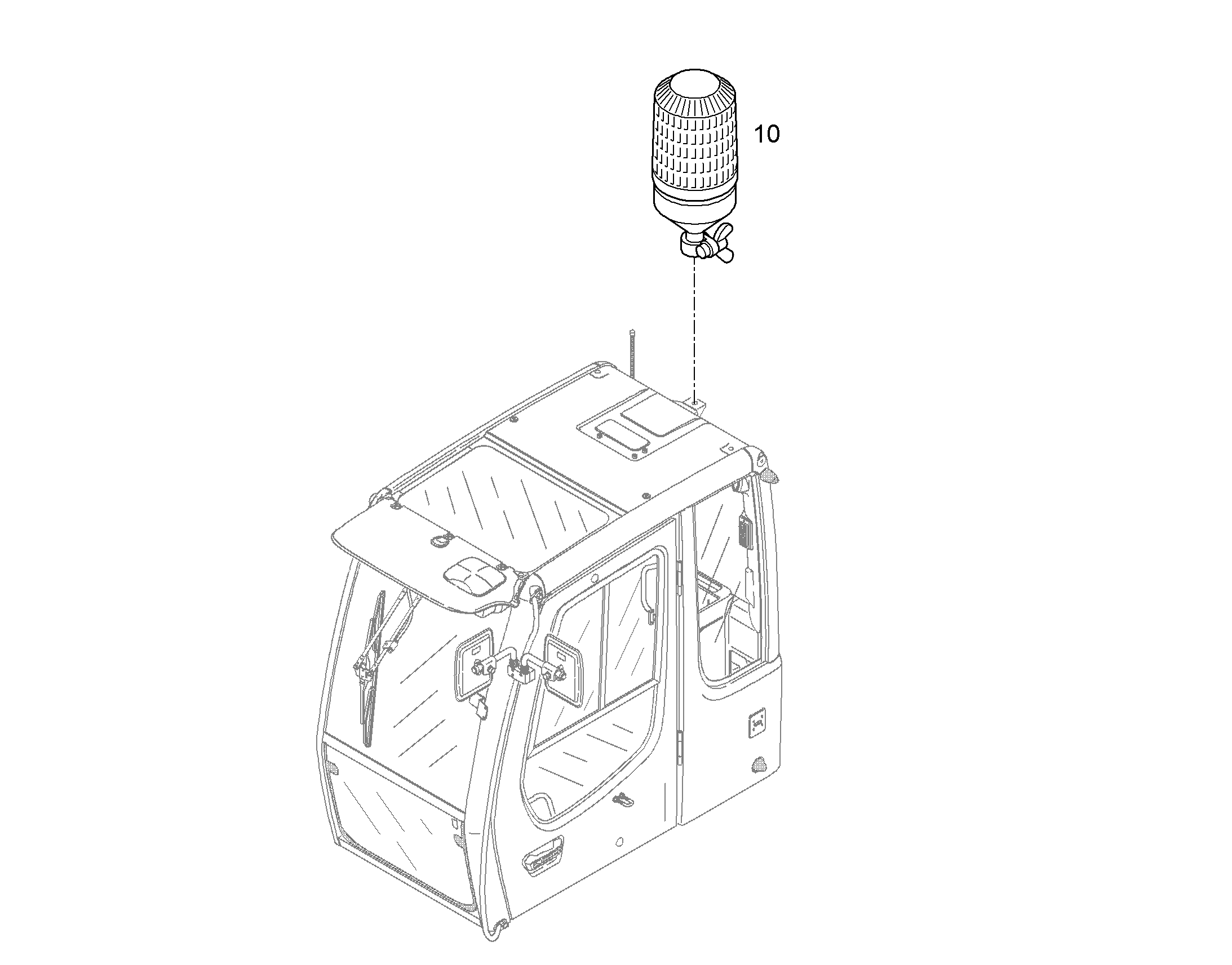 ПРОБЛЕСКОВЫЙ МАЯЧОК 9638003 LIEBHERR
