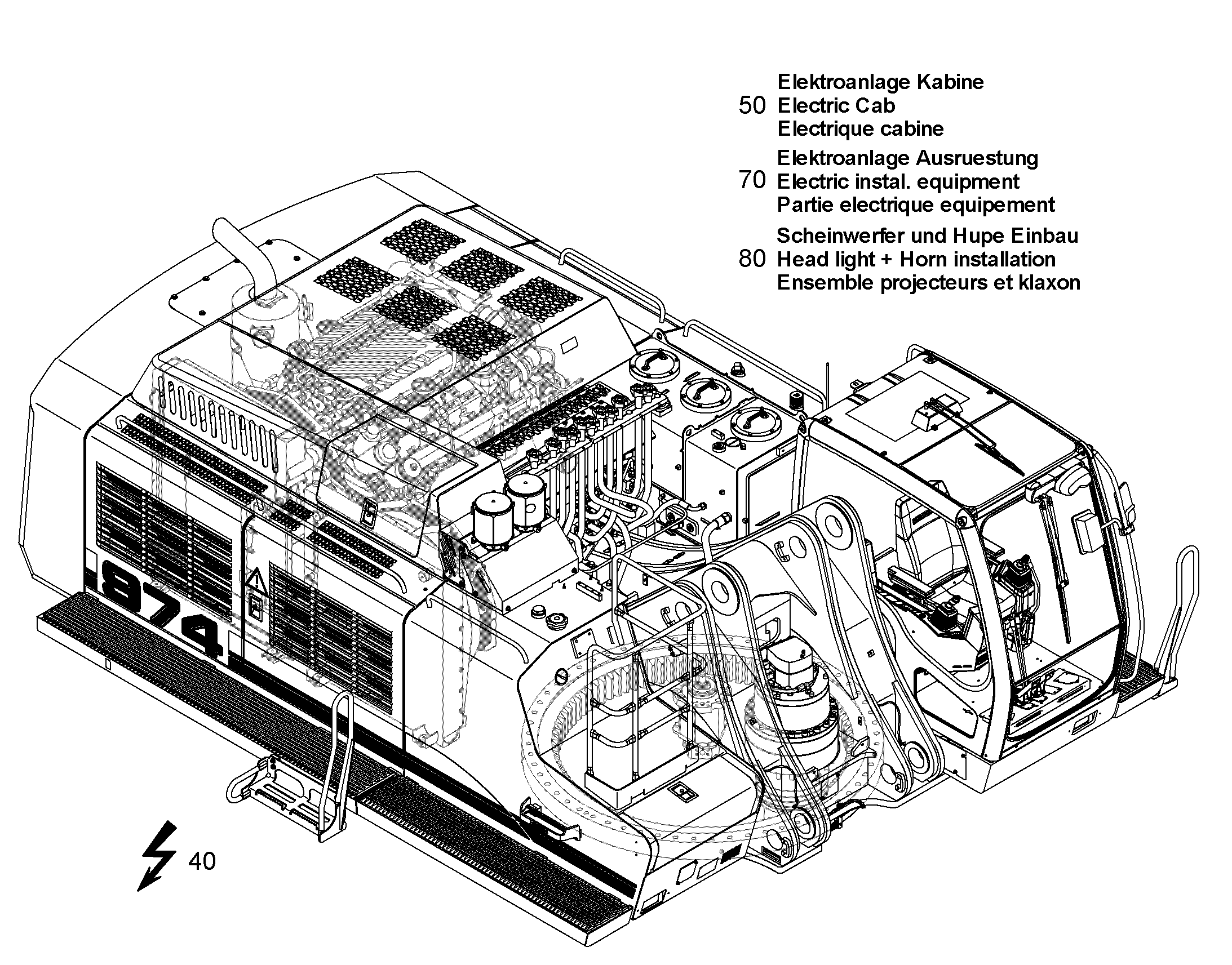 ЭЛЕКТРОУСТАНОВКА ОБОРУДОВАНИЯ 10369767 LIEBHERR