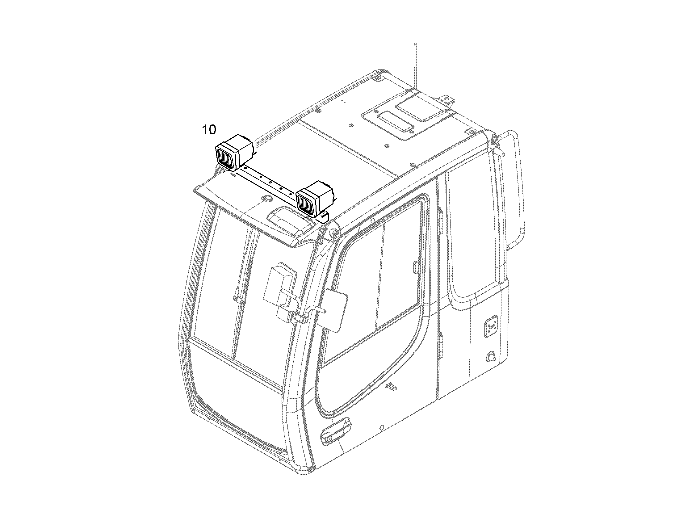 ПРОЖЕКТОР ДОПОЛНИТЕЛЬНЫЙ XENON VAR3 10386286 LIEBHERR