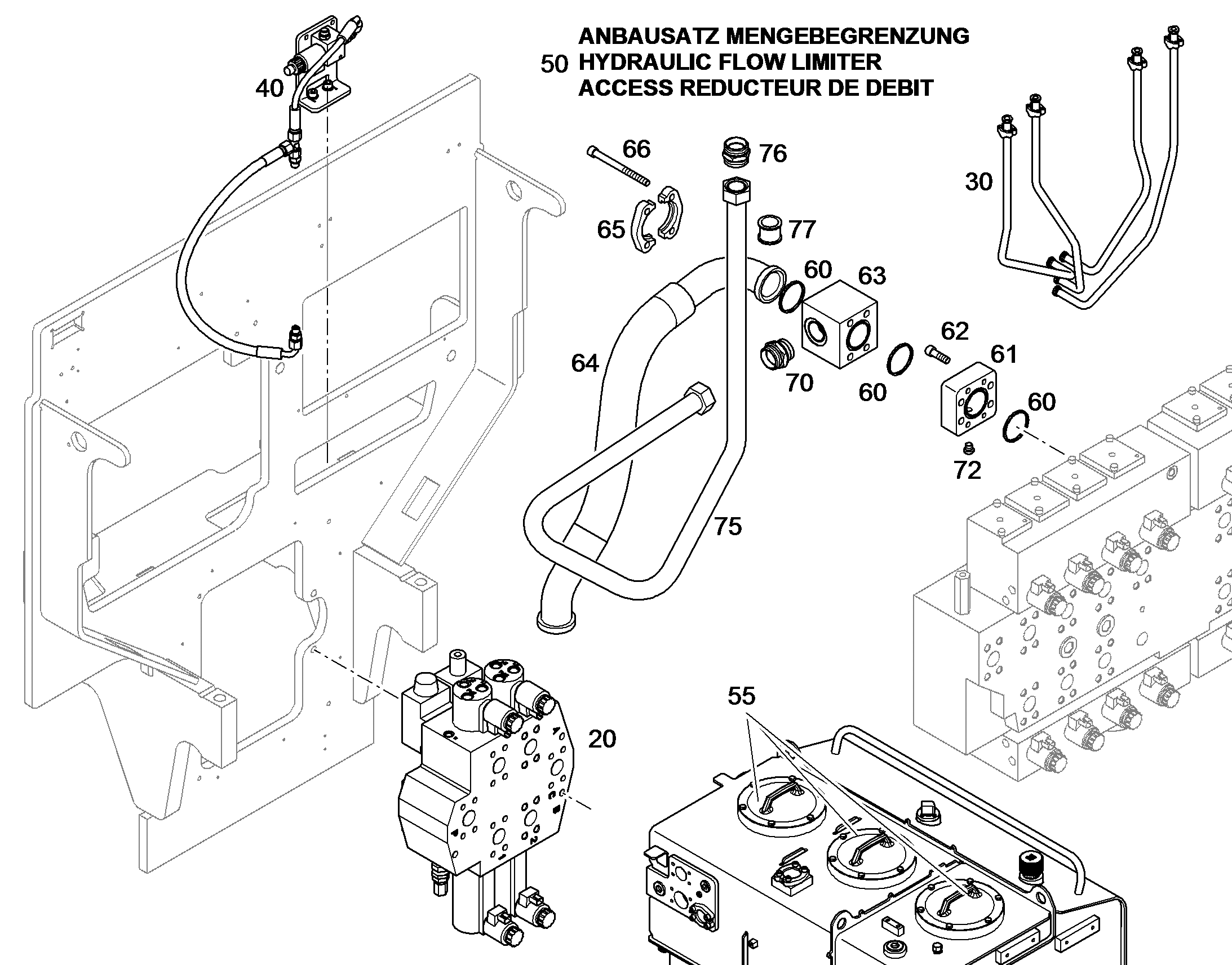 ЛИНИЯ НАПОРНАЯ 10094341 LIEBHERR