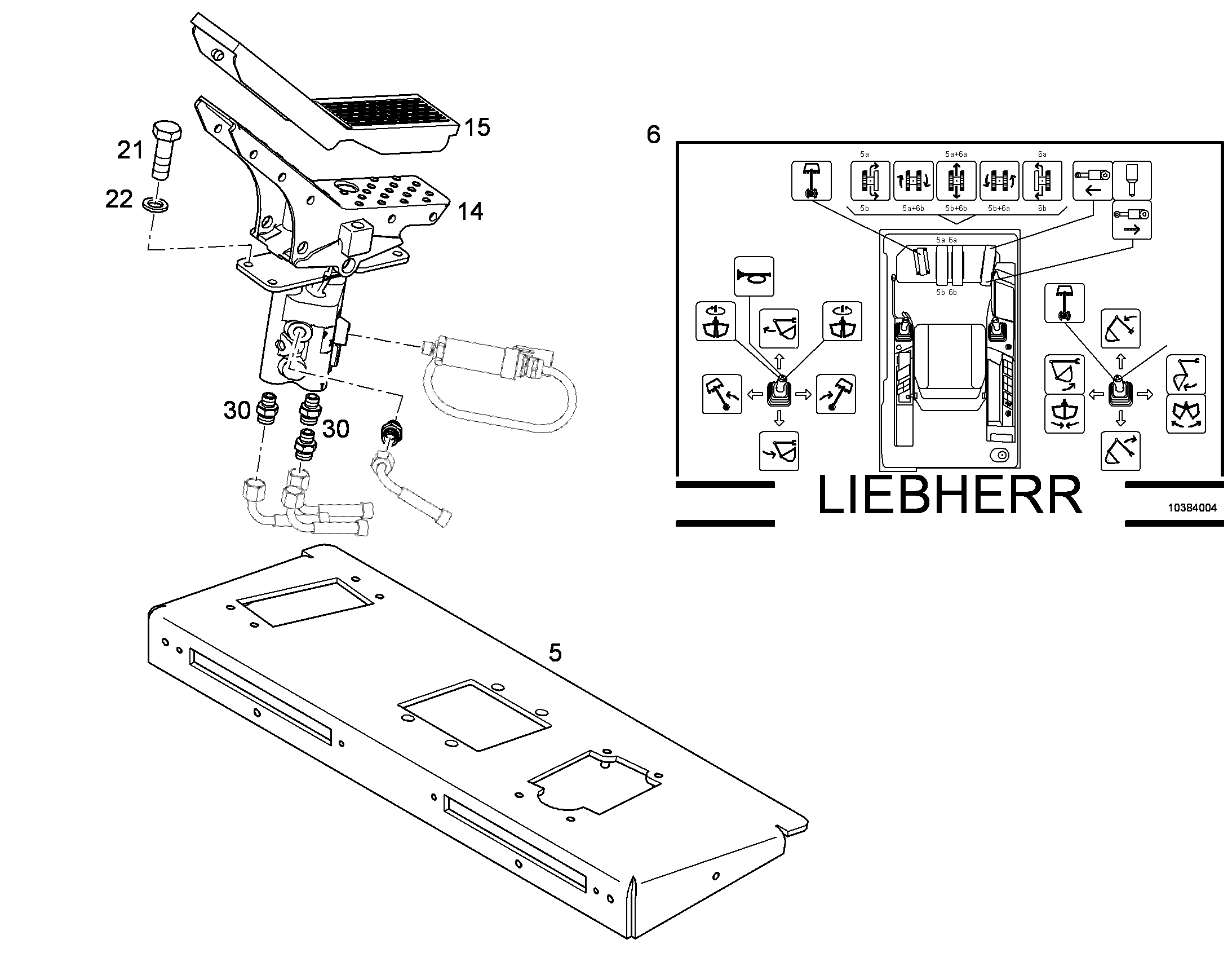 ЩИТ УПРАВЛЕНИЯ 297mmX210mm 10384004 LIEBHERR